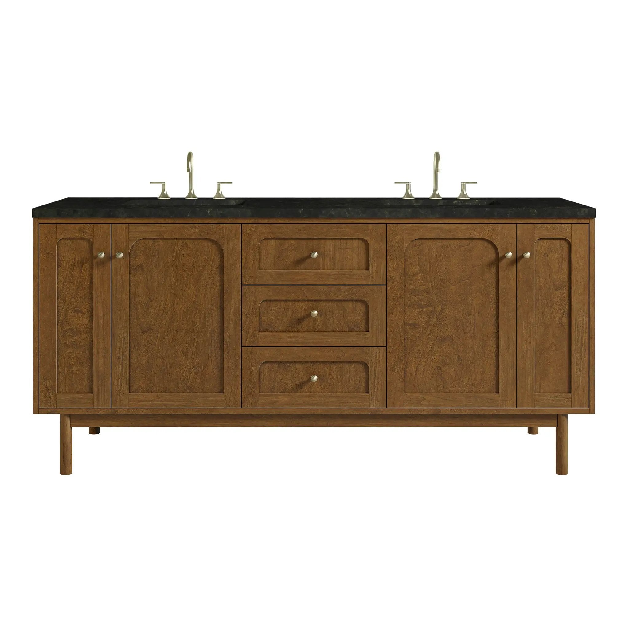 James Martin Laurent 72" Double Vanity Set - Honey Oak by James Martin Vanities