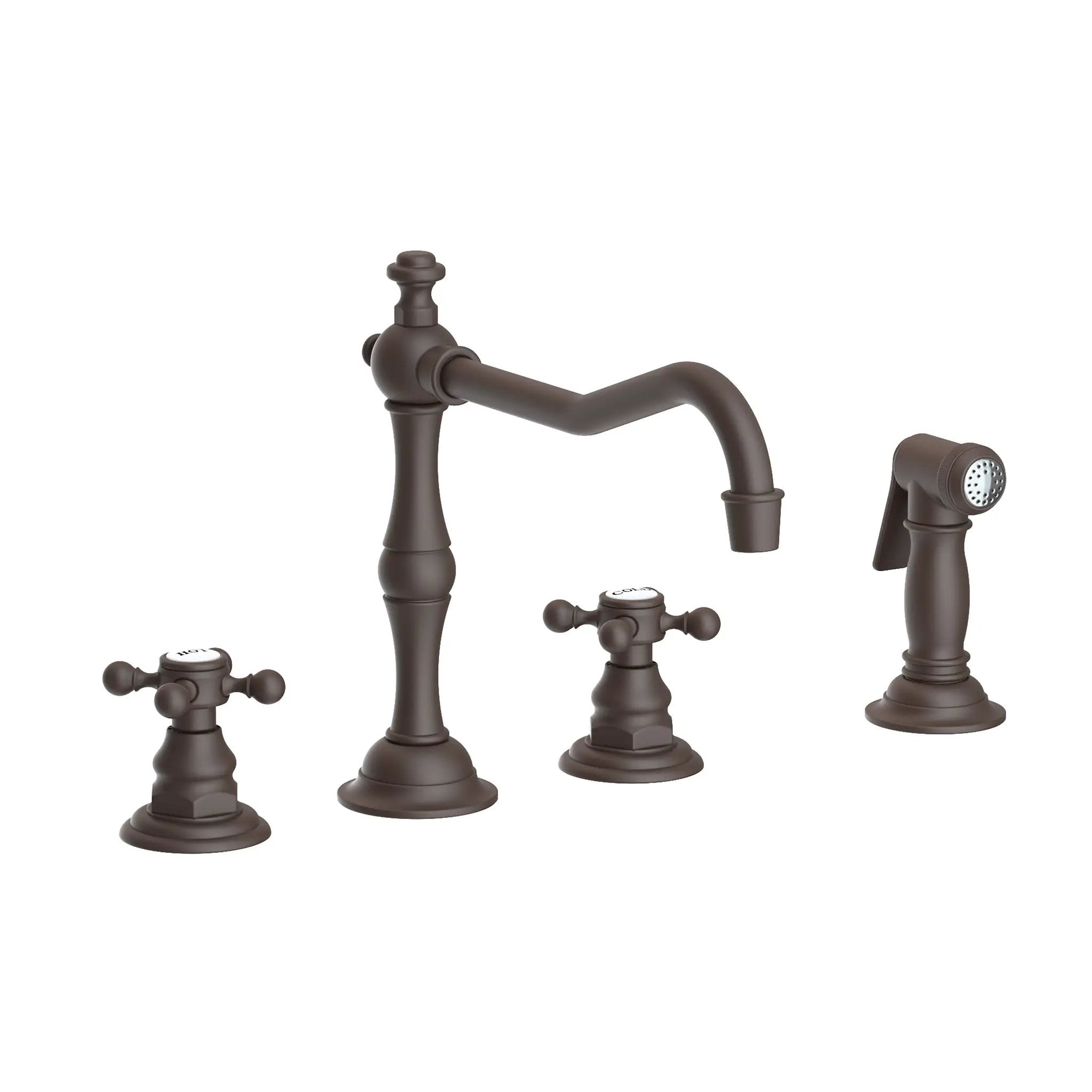 Newport Brass Chesterfield Kitchen Faucet with Side Spray by Newport Brass