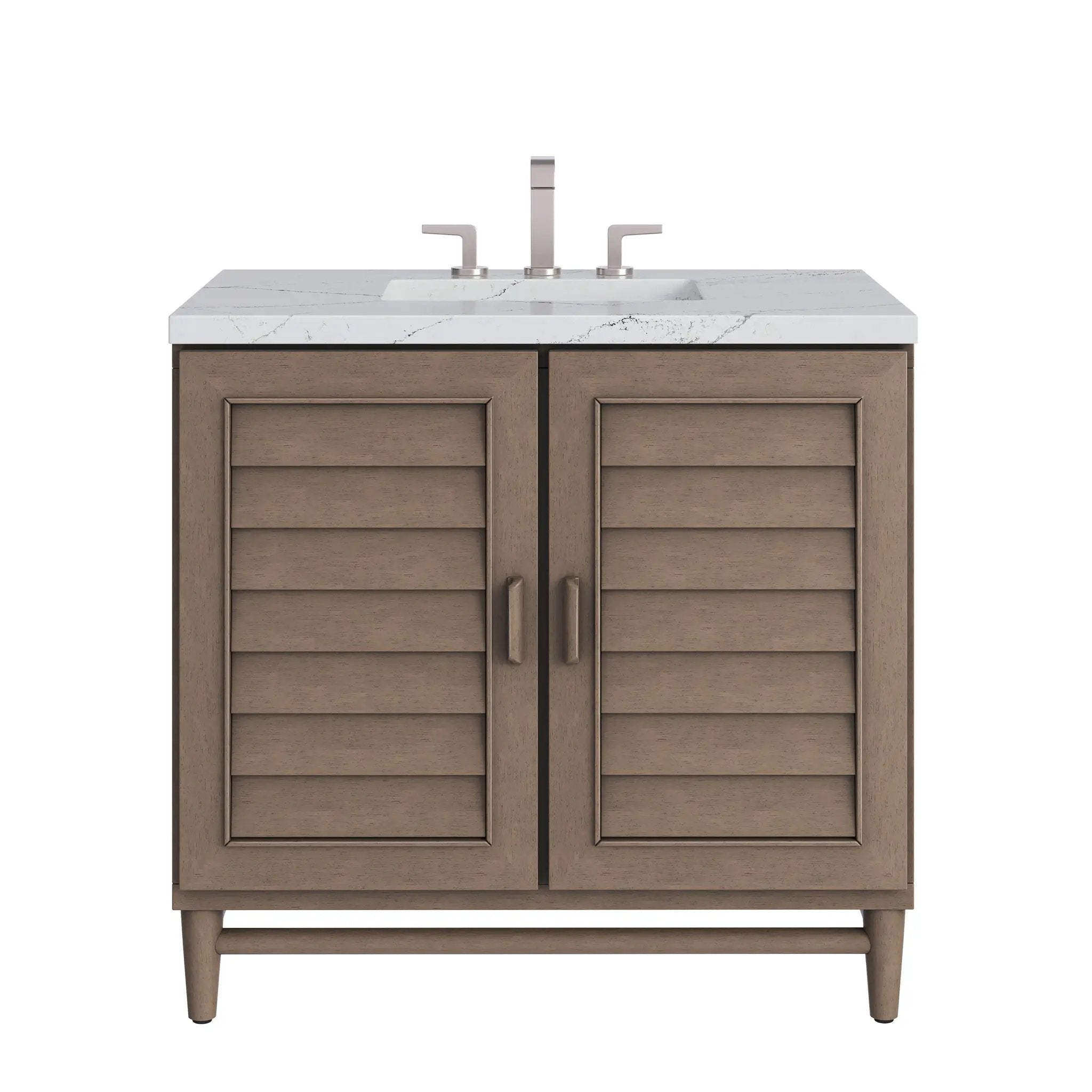James Martin Portland 36" Single Vanity Set - Whitewashed Walnut by James Martin Vanities