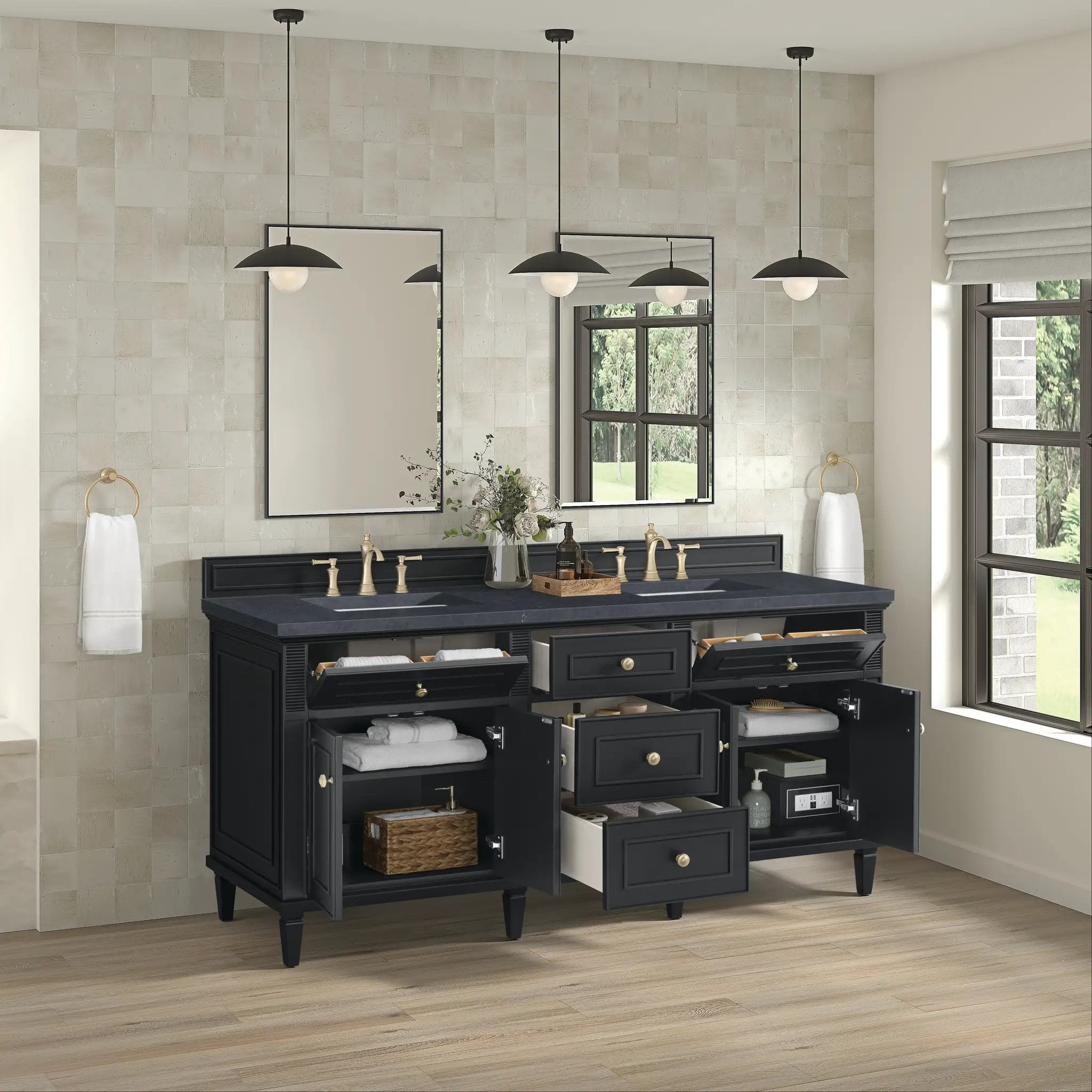 black onyx vanity