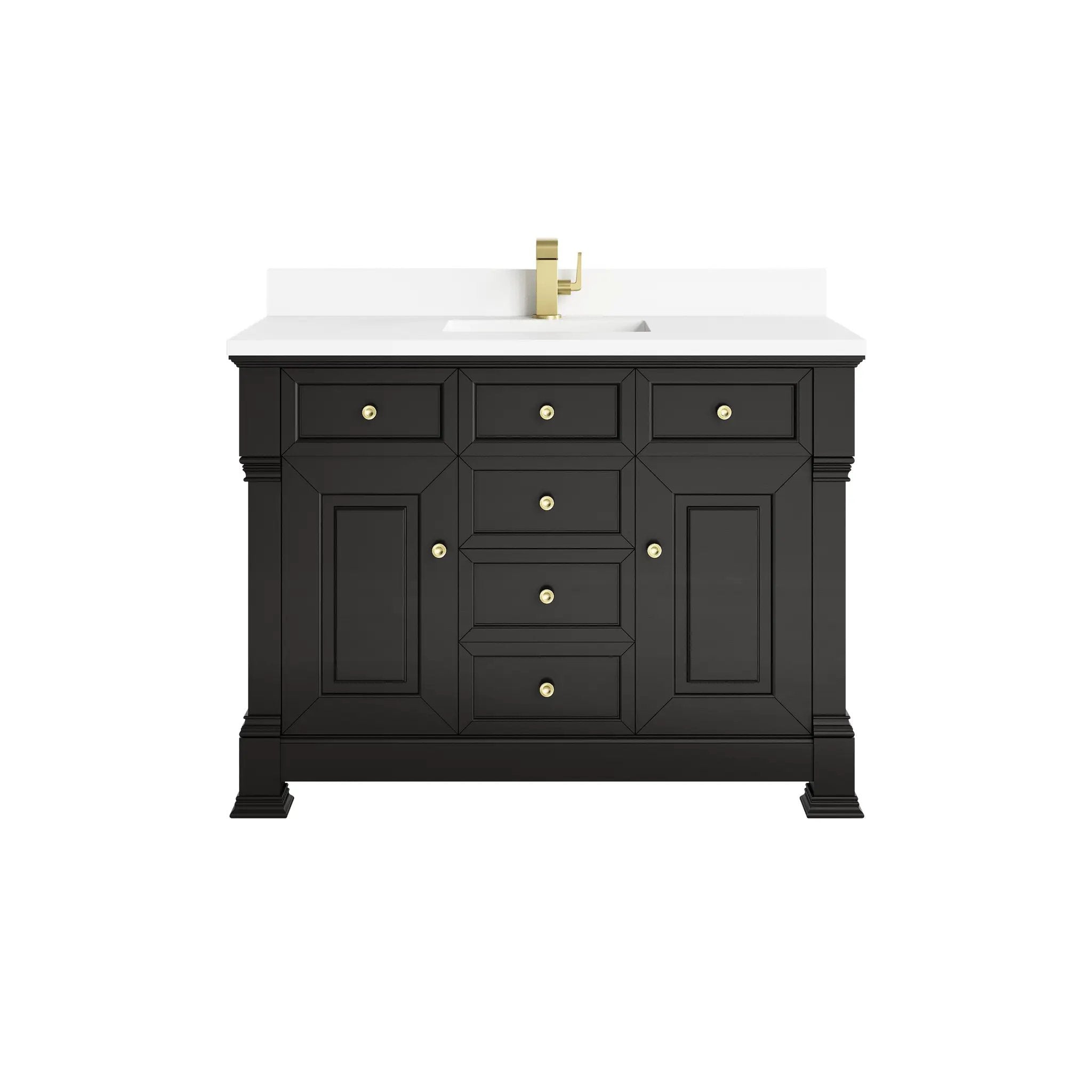 James Martin Brookfield 48" Single Vanity Set - Black Onyx by James Martin Vanities