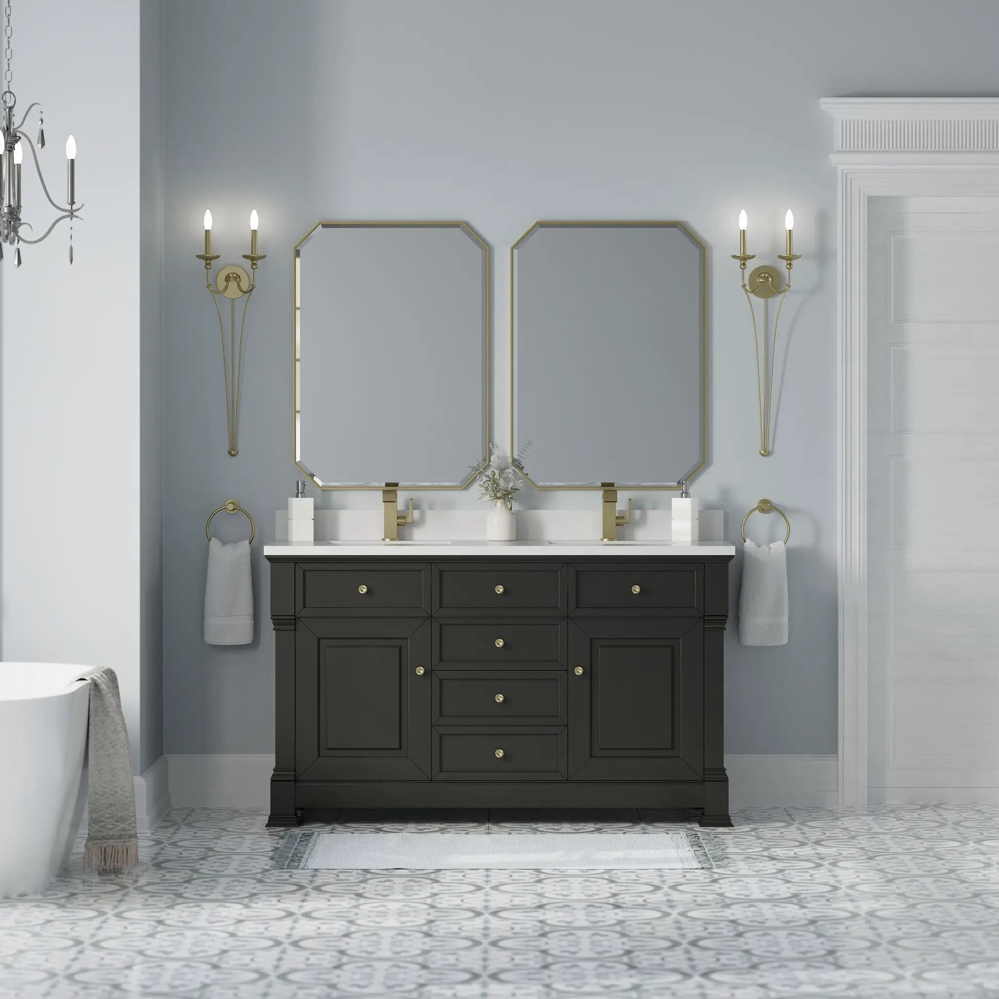 black onyx vanity