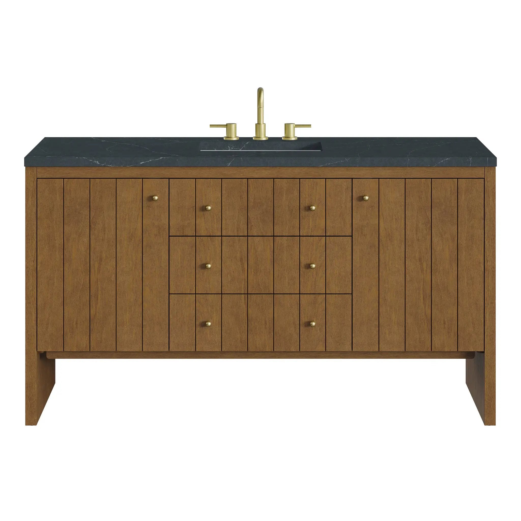 James Martin Hudson 60" Single Vanity Set - Honey Oak by James Martin Vanities