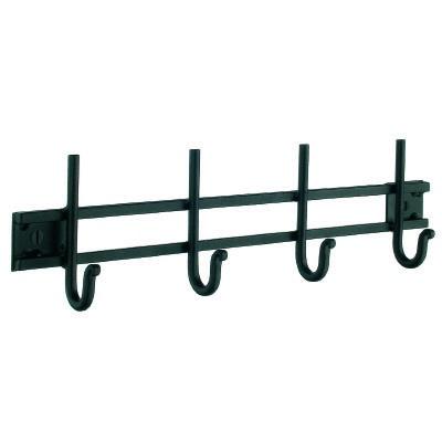black wrought iron coat rack