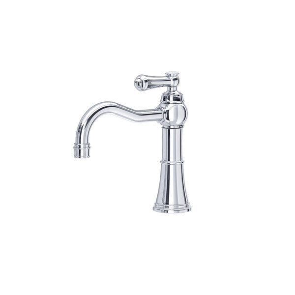 polished chrome bathroom faucet