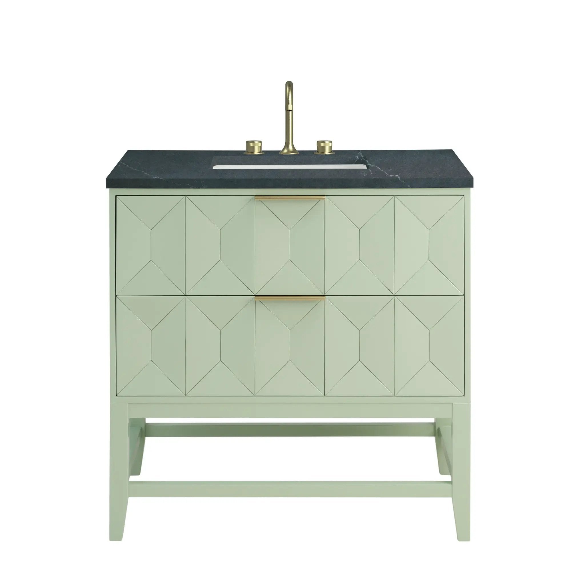 James Martin Emmeline 36" Single Vanity Set - Pistachio by James Martin Vanities