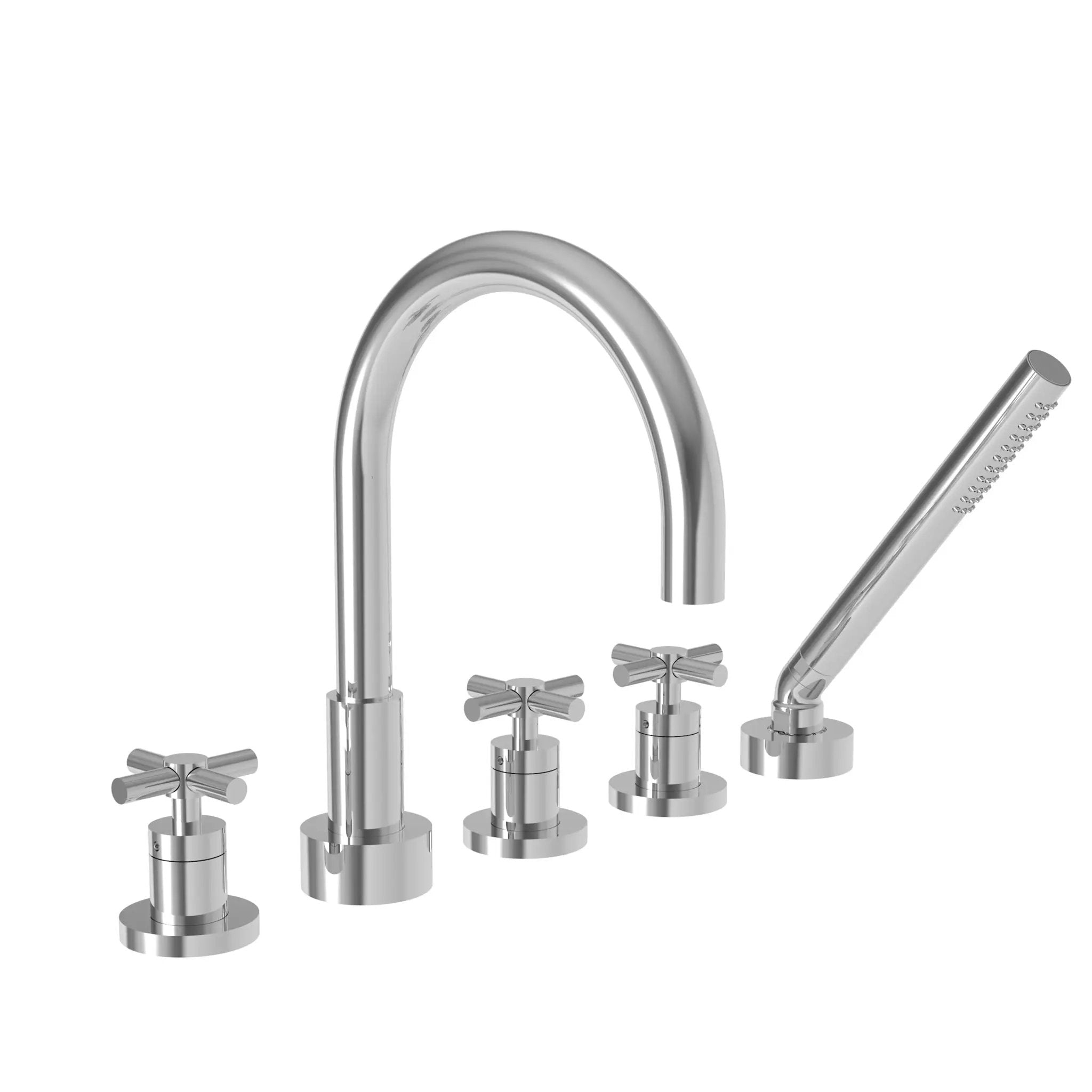 polished chrome tub faucet