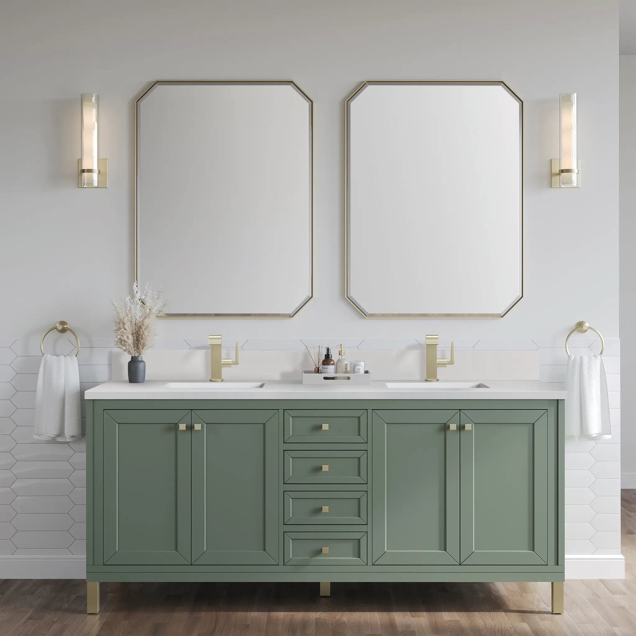smokey celadon vanity