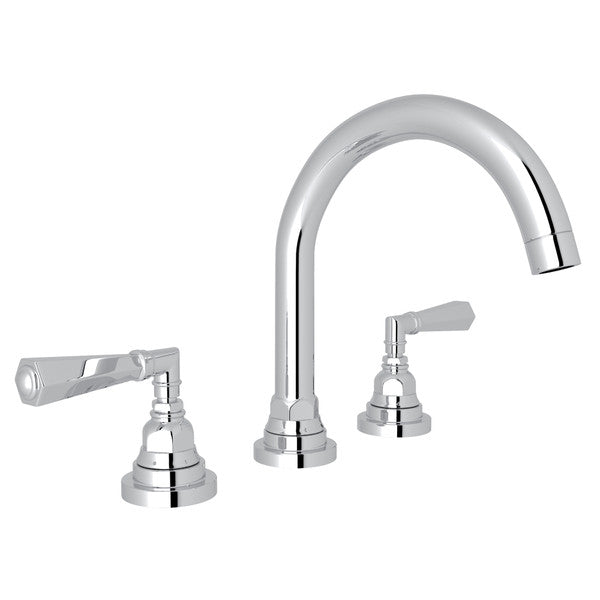 polished chrome bathroom faucet