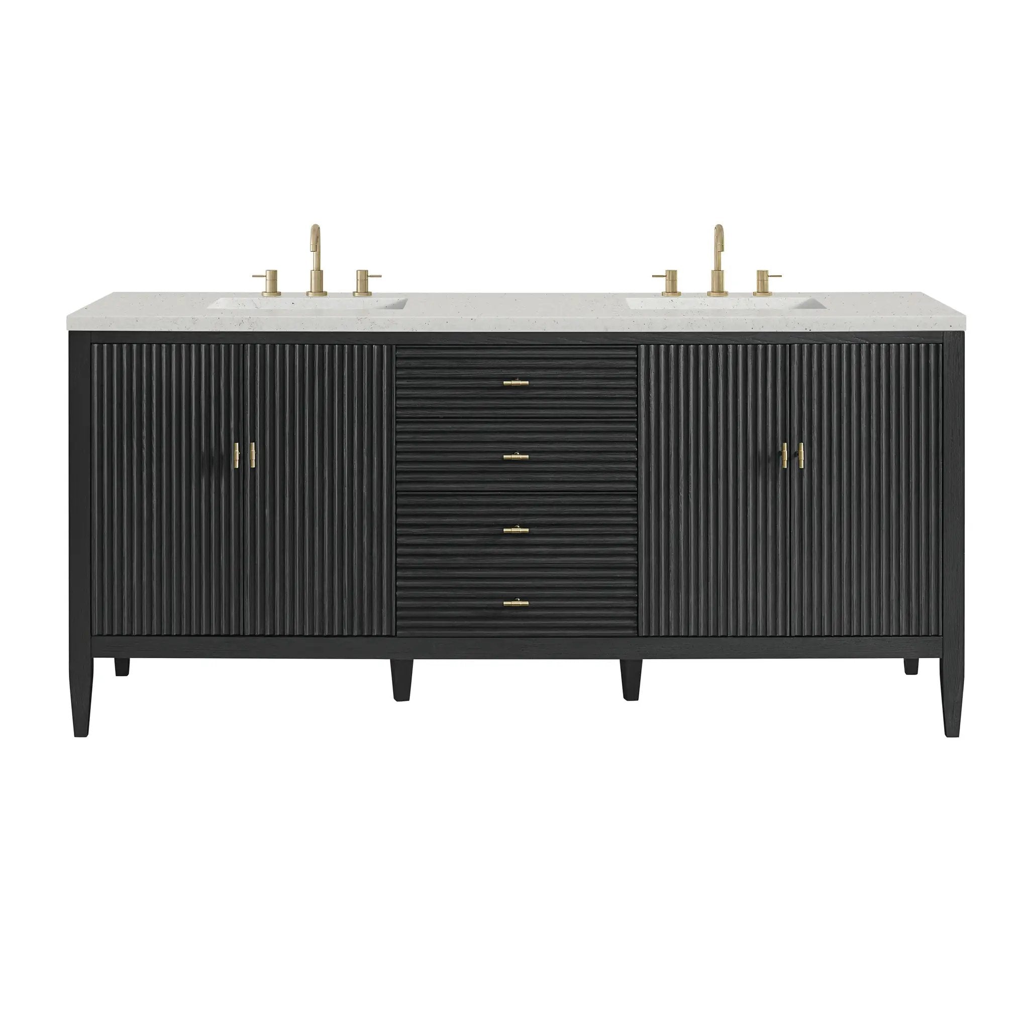 James Martin Myrrin 72" Vanity Set - Carbon Oak by James Martin Vanities