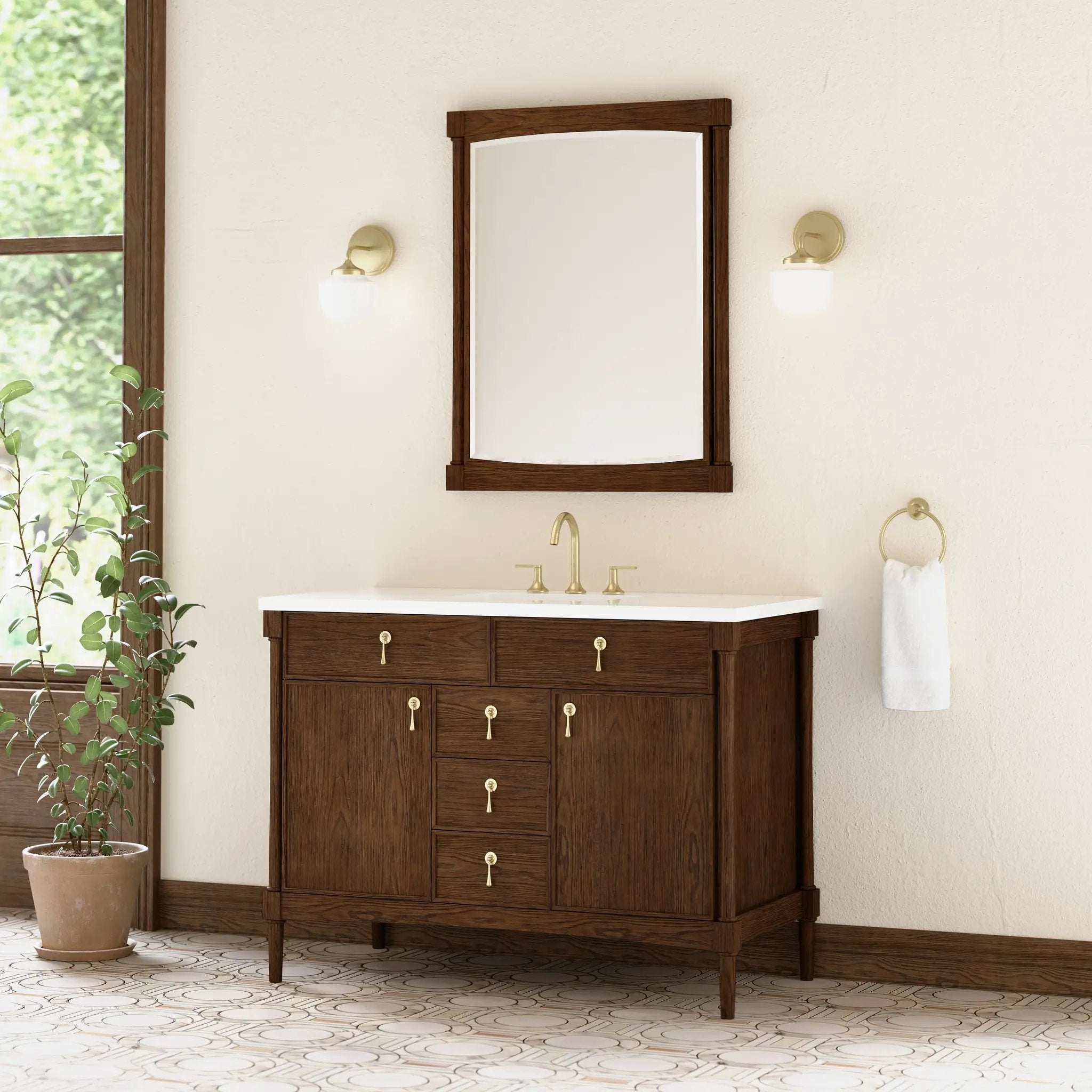 sable oak mirror