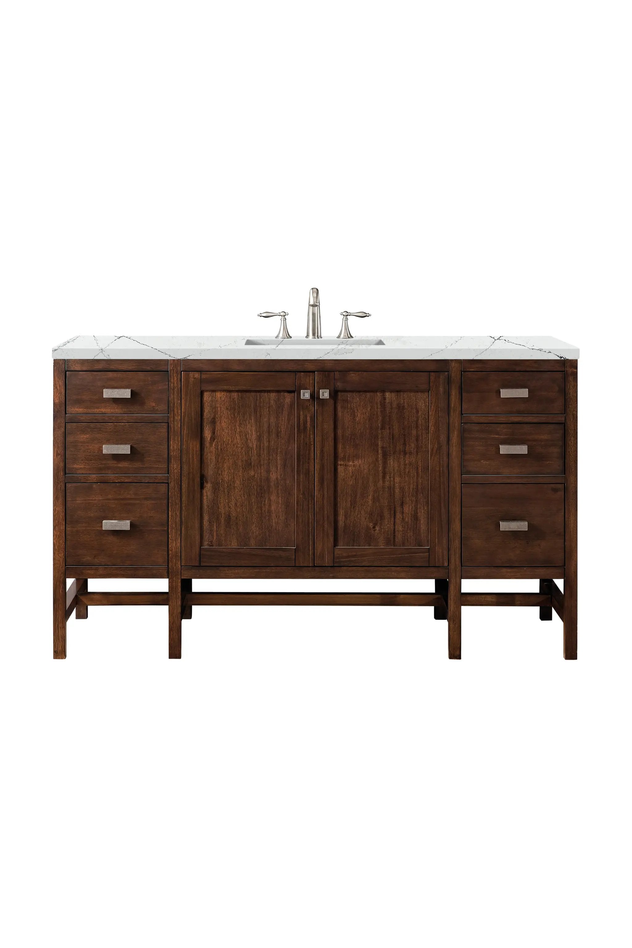 James Martin Addison 60" Single Vanity Set - Mid-Century Acacia by James Martin Vanities