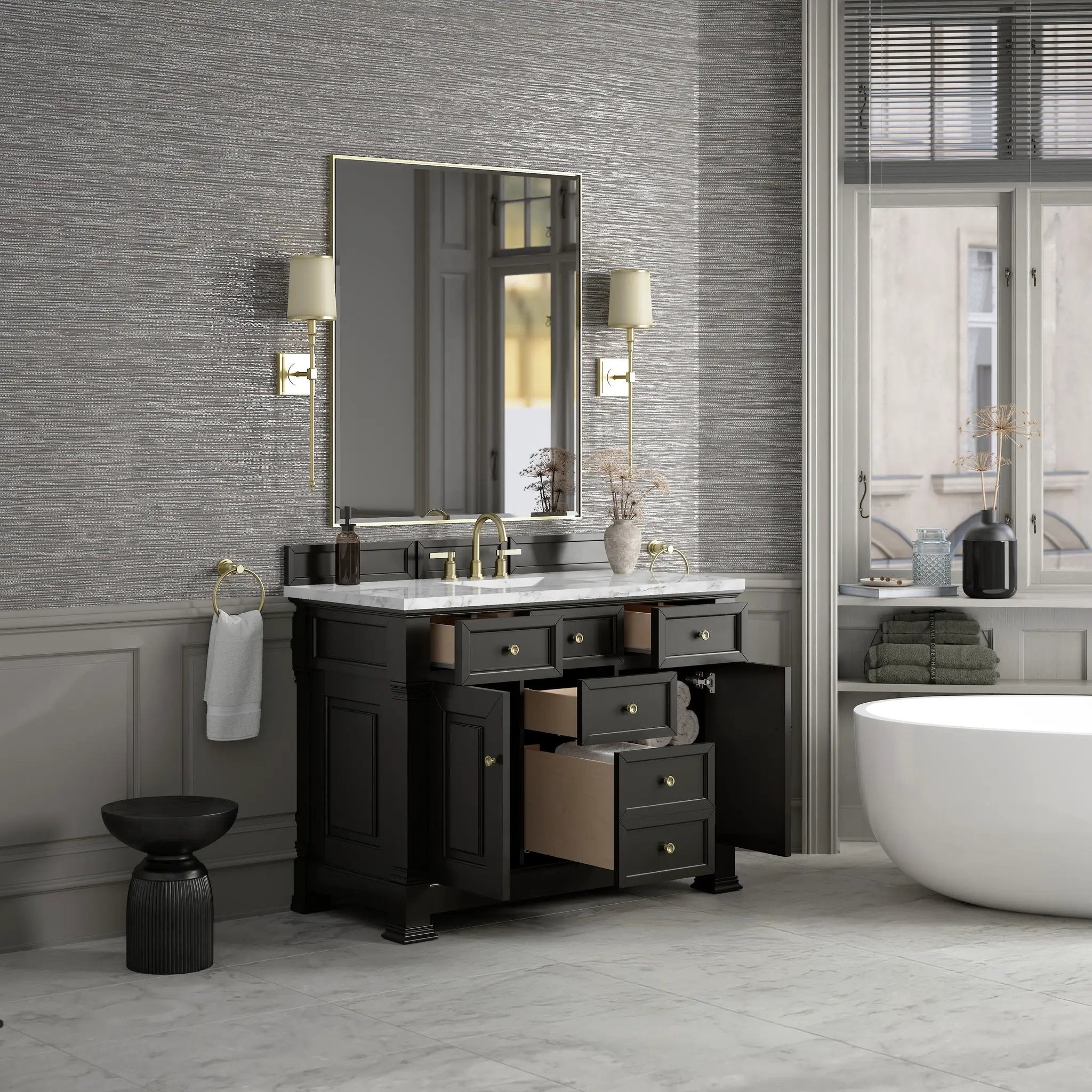 black onyx vanity