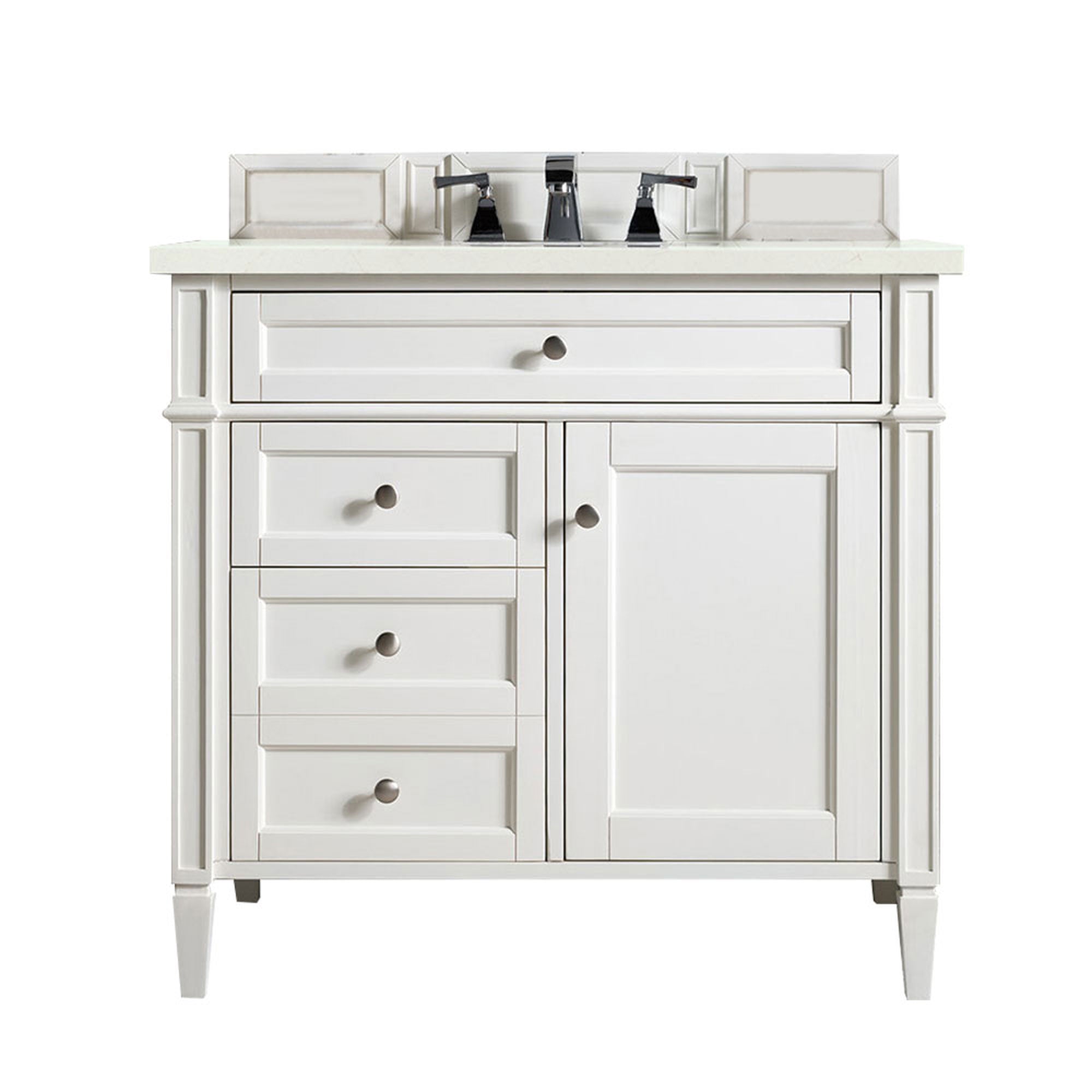 James Martin Vanities Brittany 36" Single Vanity - Bright White