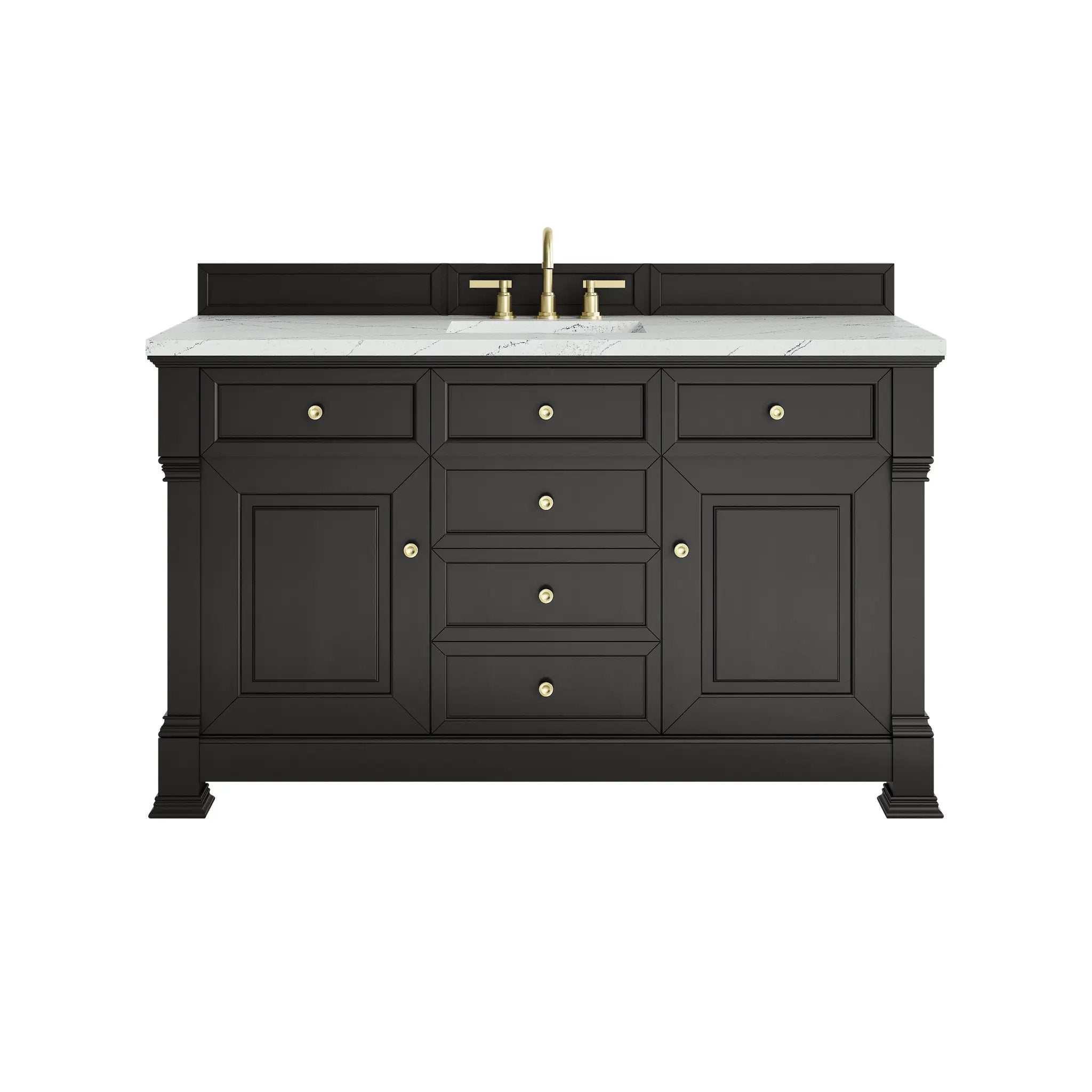 James Martin Brookfield 60" Single Vanity Set - Black Onyx by James Martin Vanities