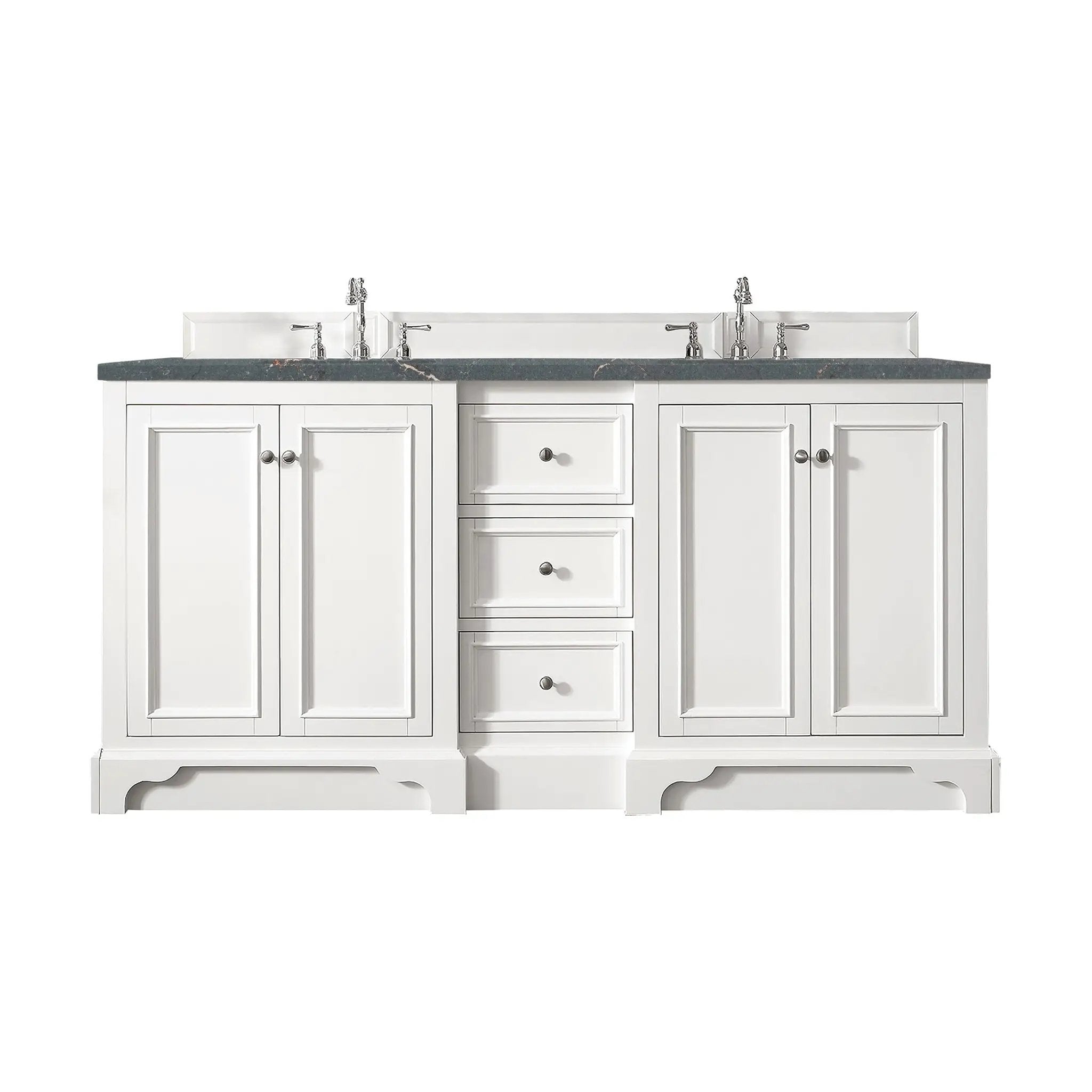 James Martin De Soto 72" Double Vanity Set - Bright White by James Martin Vanities
