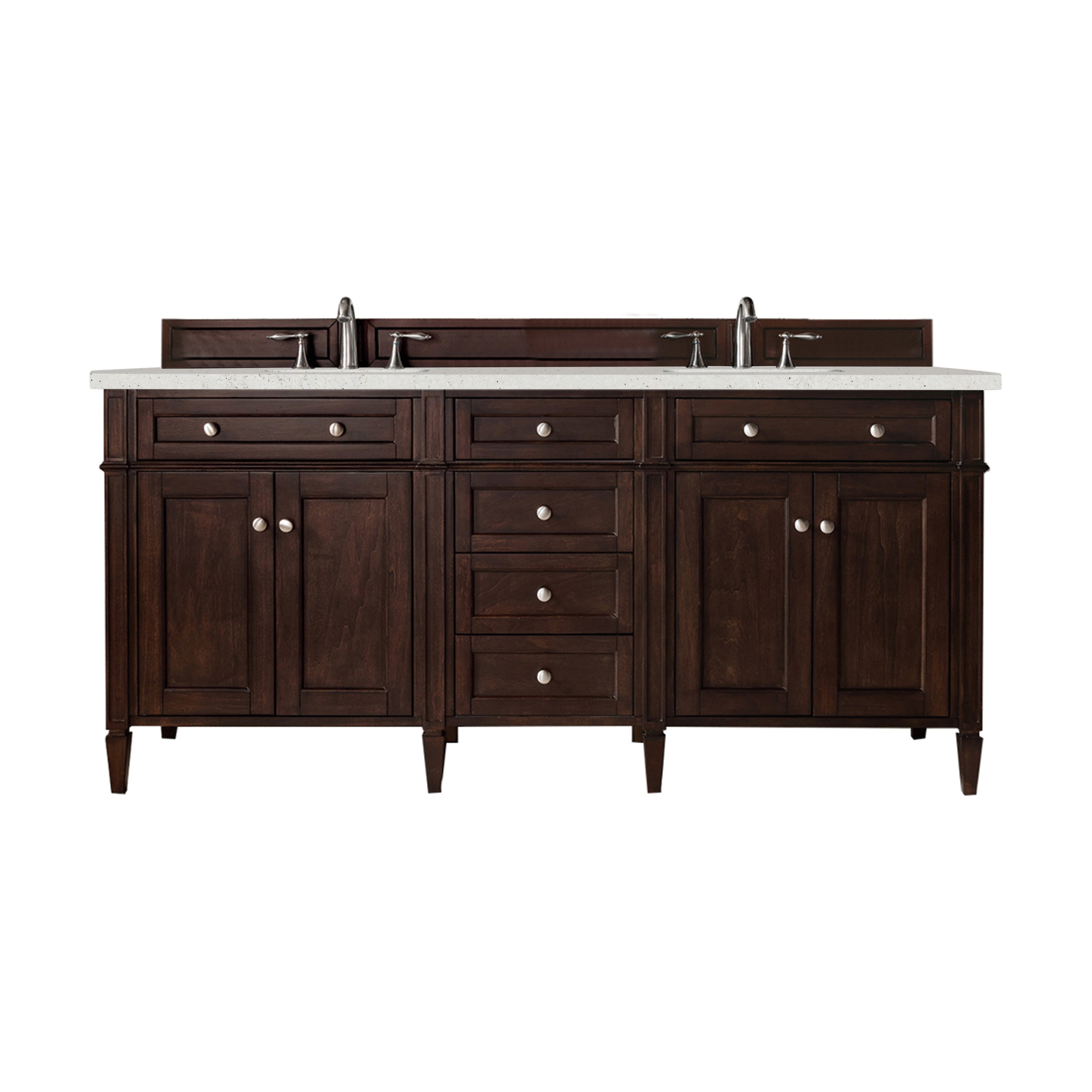 James Martin Vanities Brittany 72" Double Vanity - Burnished Mahogany