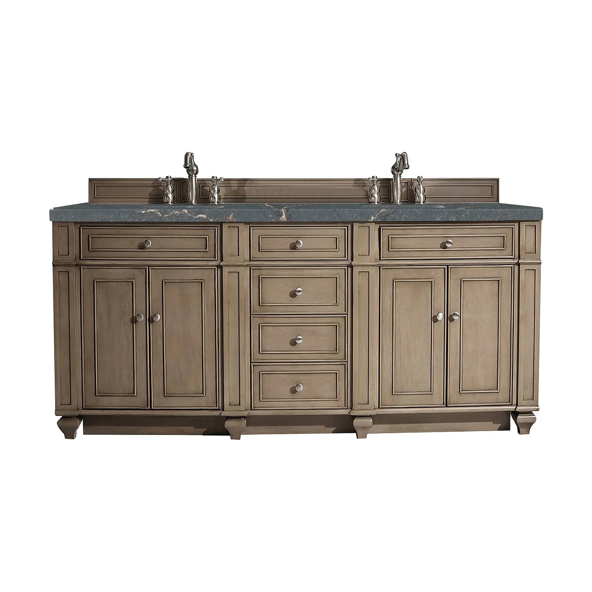 James Martin Bristol 72" Double Vanity Set - Whitewashed Walnut by James Martin Vanities