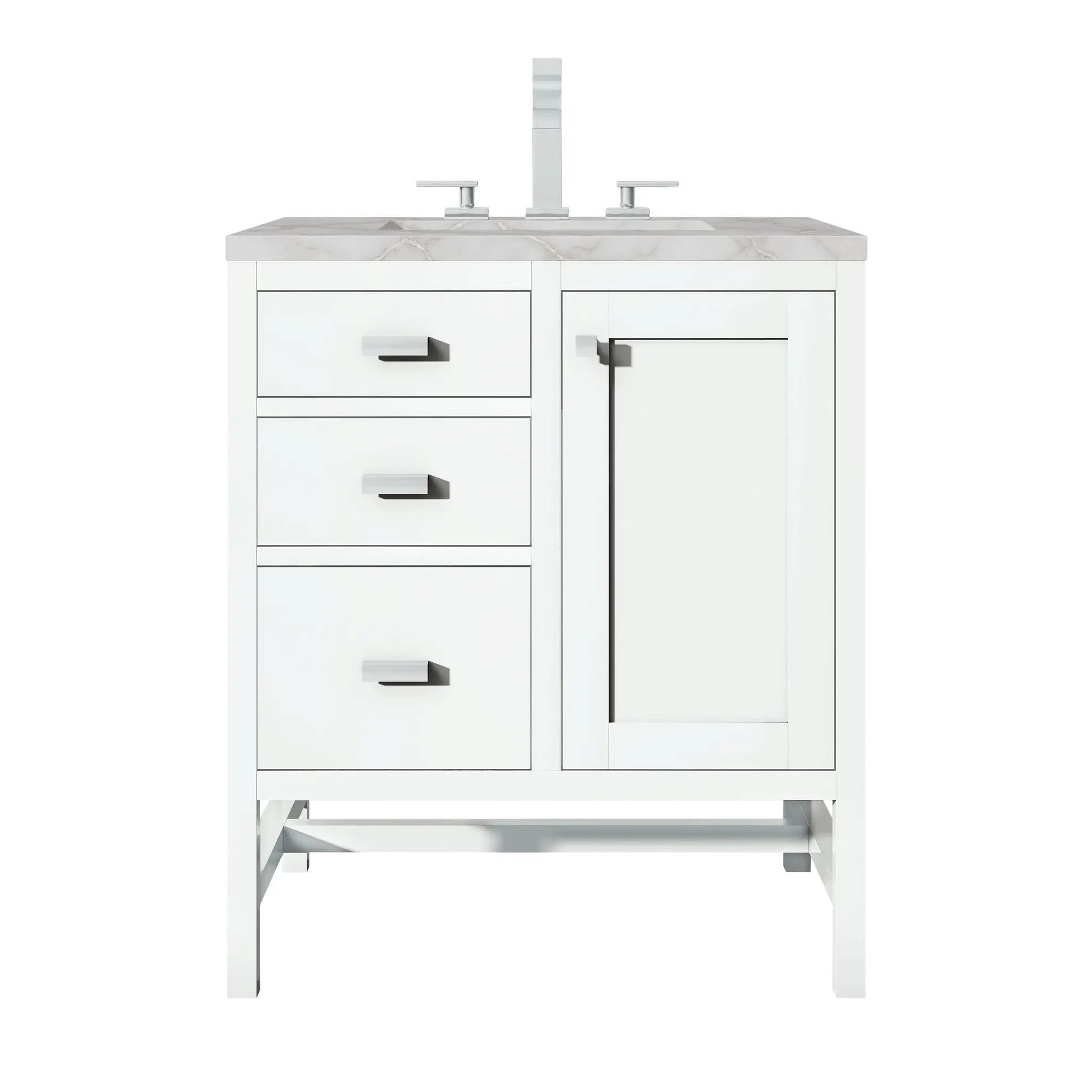 James Martin Addison 30" Single Vanity Set - Glossy White by James Martin Vanities
