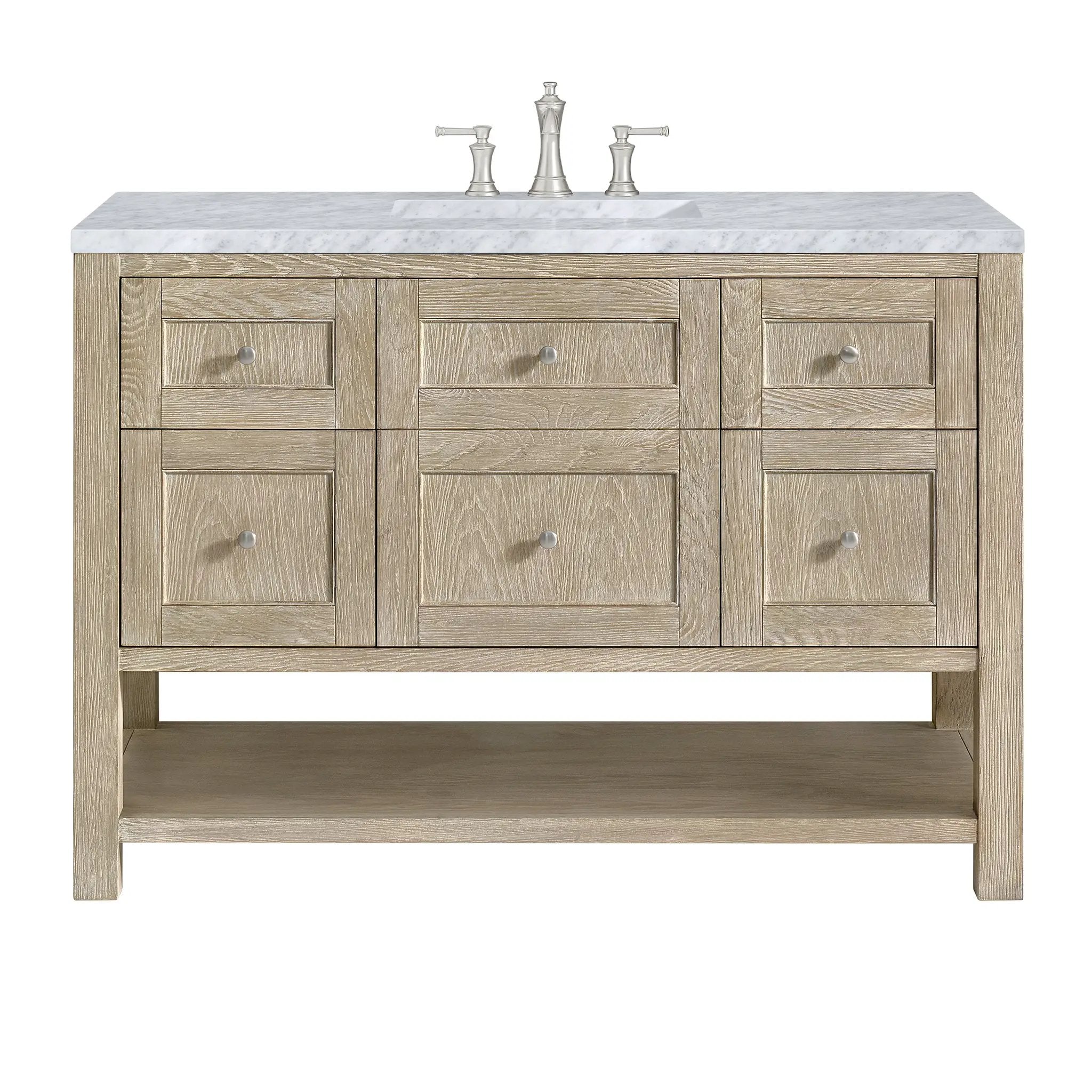 James Martin Breckenridge 48" Single Vanity Set - Whitewashed Oak by James Martin Vanities