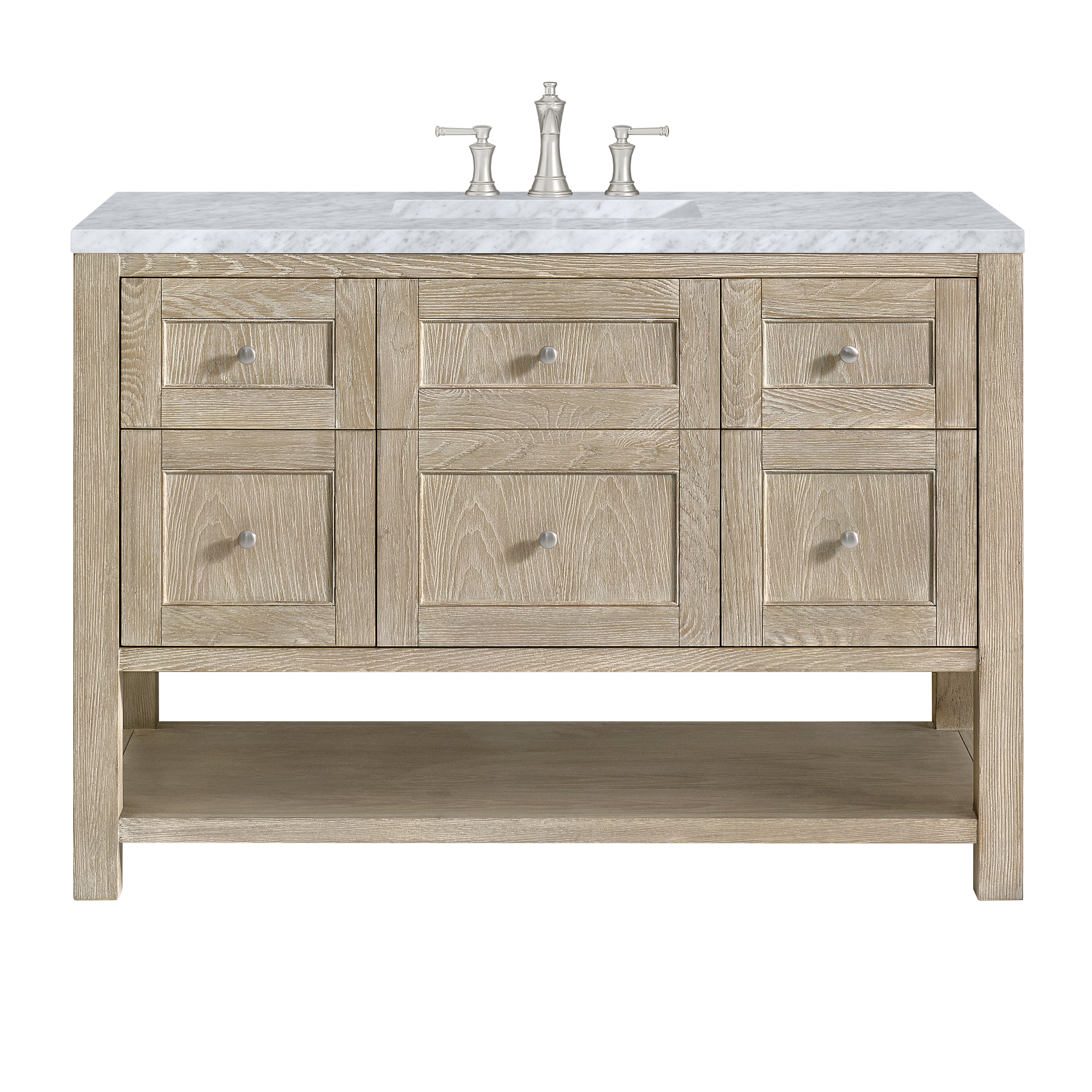 James Martin Vanities Breckenridge 48" Single Vanity - Whitewashed Oak