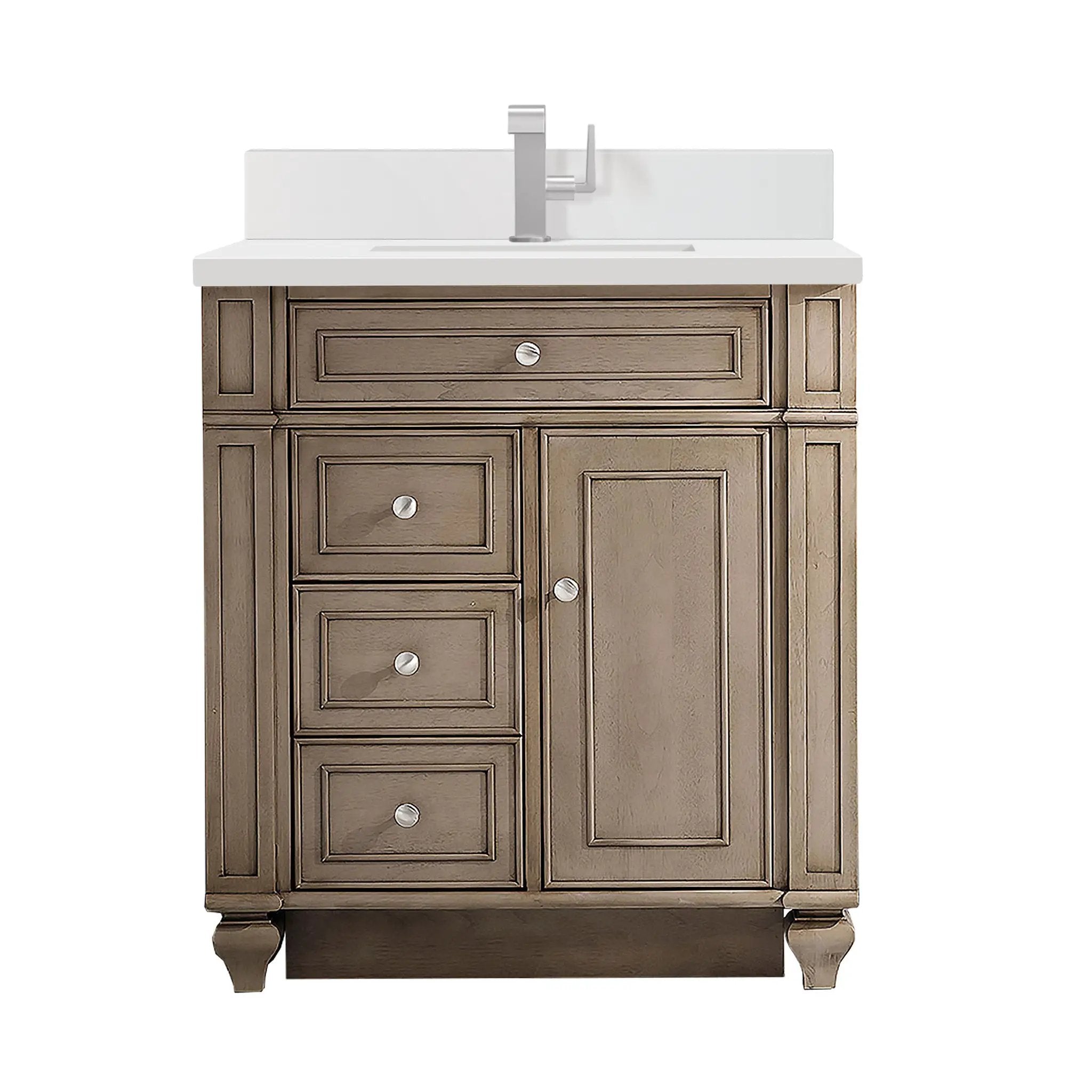 whitewashed walnut vanity