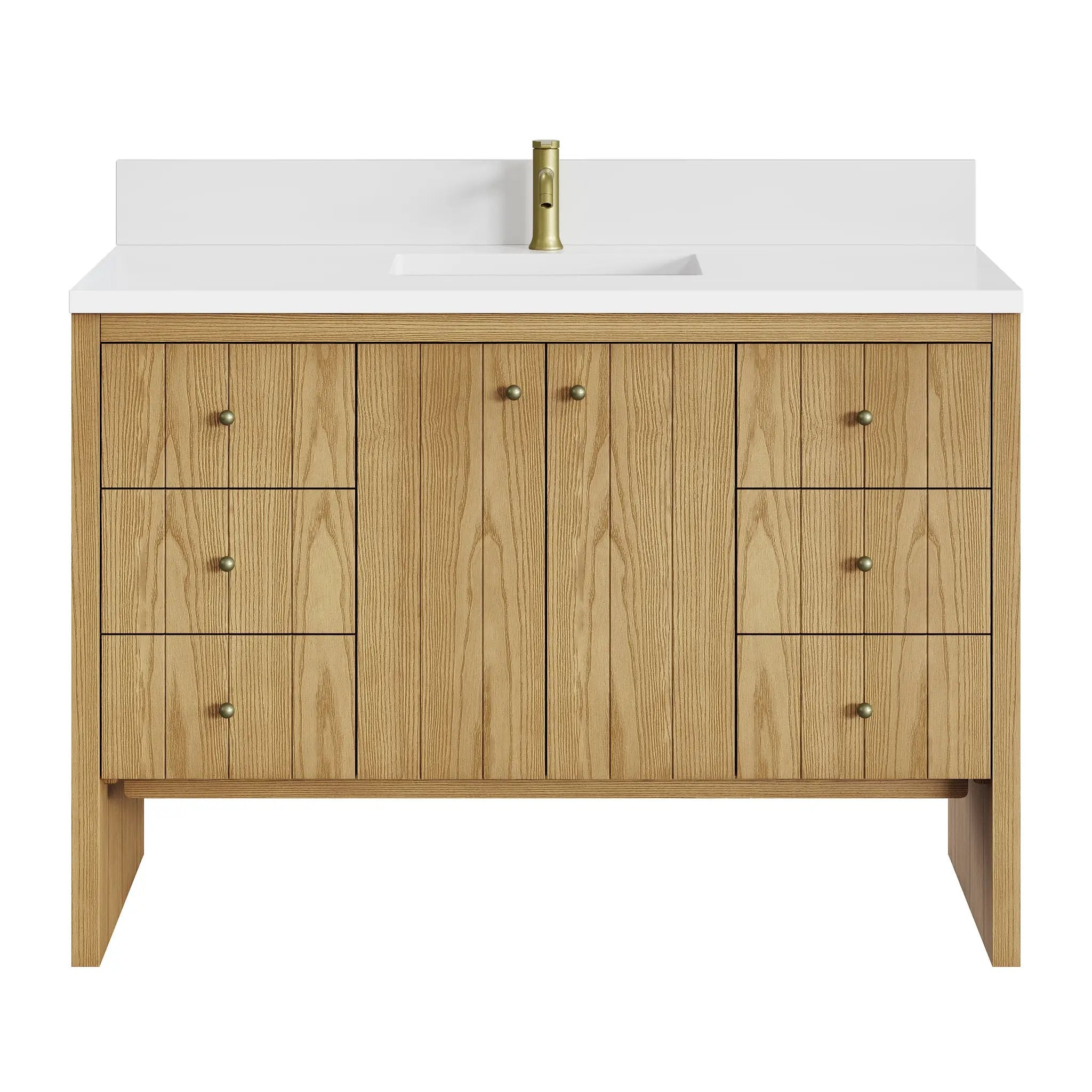 James Martin Hudson 48" Single Vanity Set - Light Natural Oak by James Martin Vanities