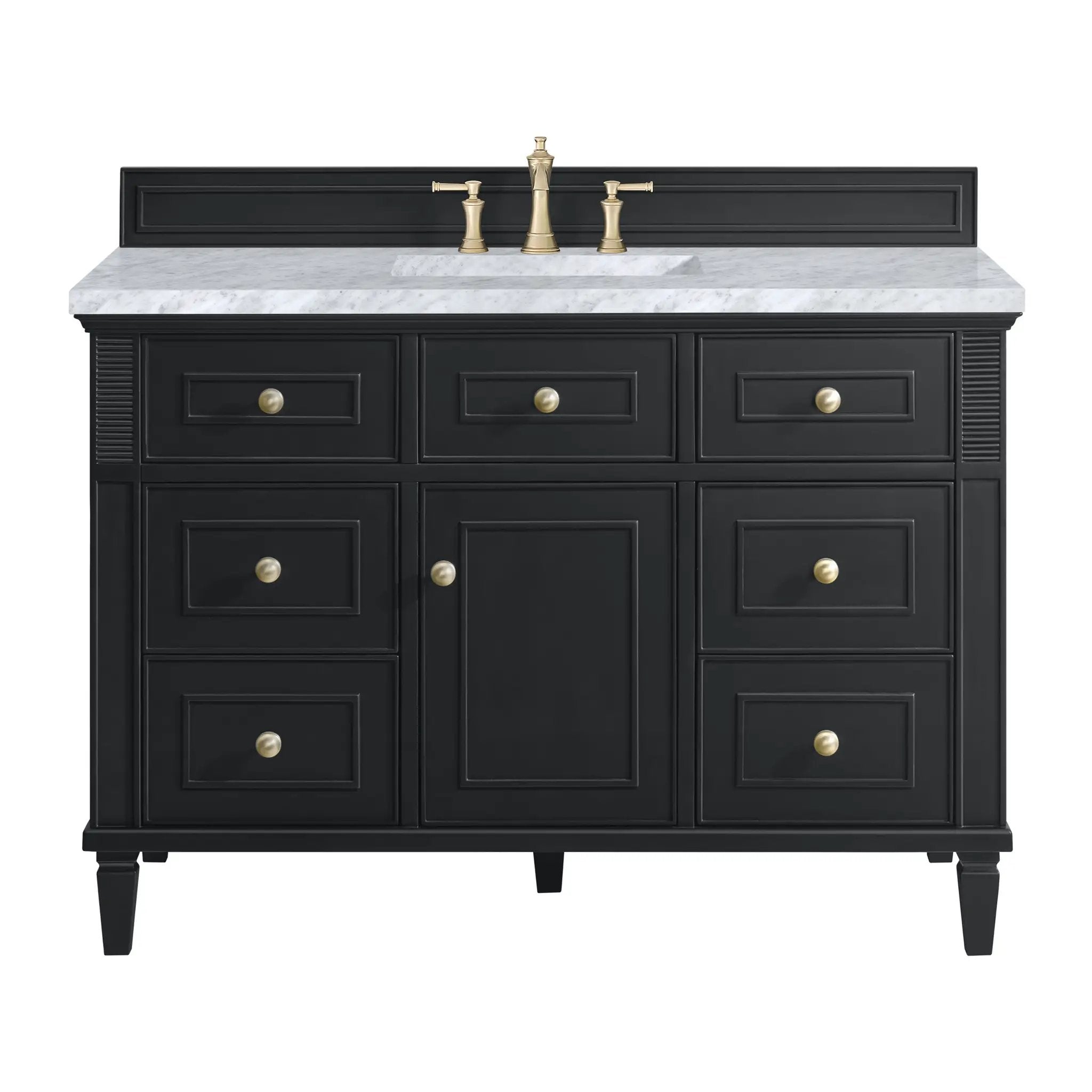 James Martin Lorelai 48" Single Vanity Set - Black Onyx by James Martin Vanities