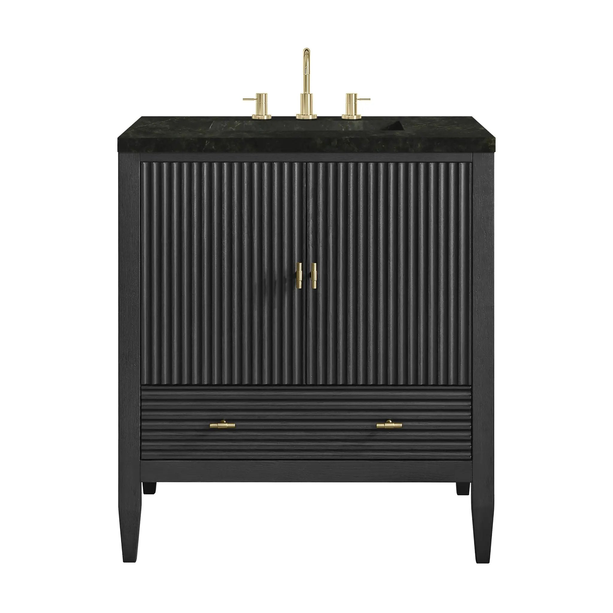 James Martin Myrrin 30" Single Vanity Set - Carbon Oak by James Martin Vanities