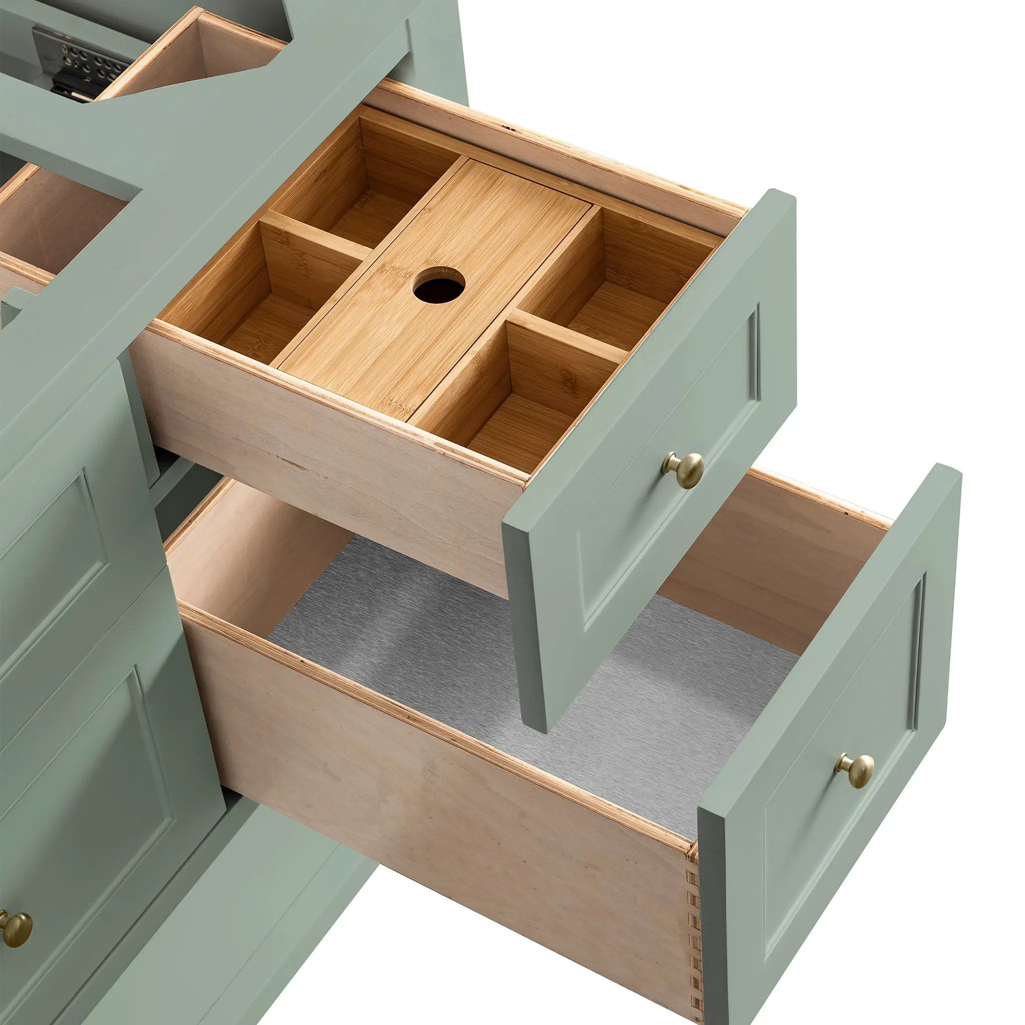 smokey celadon vanity