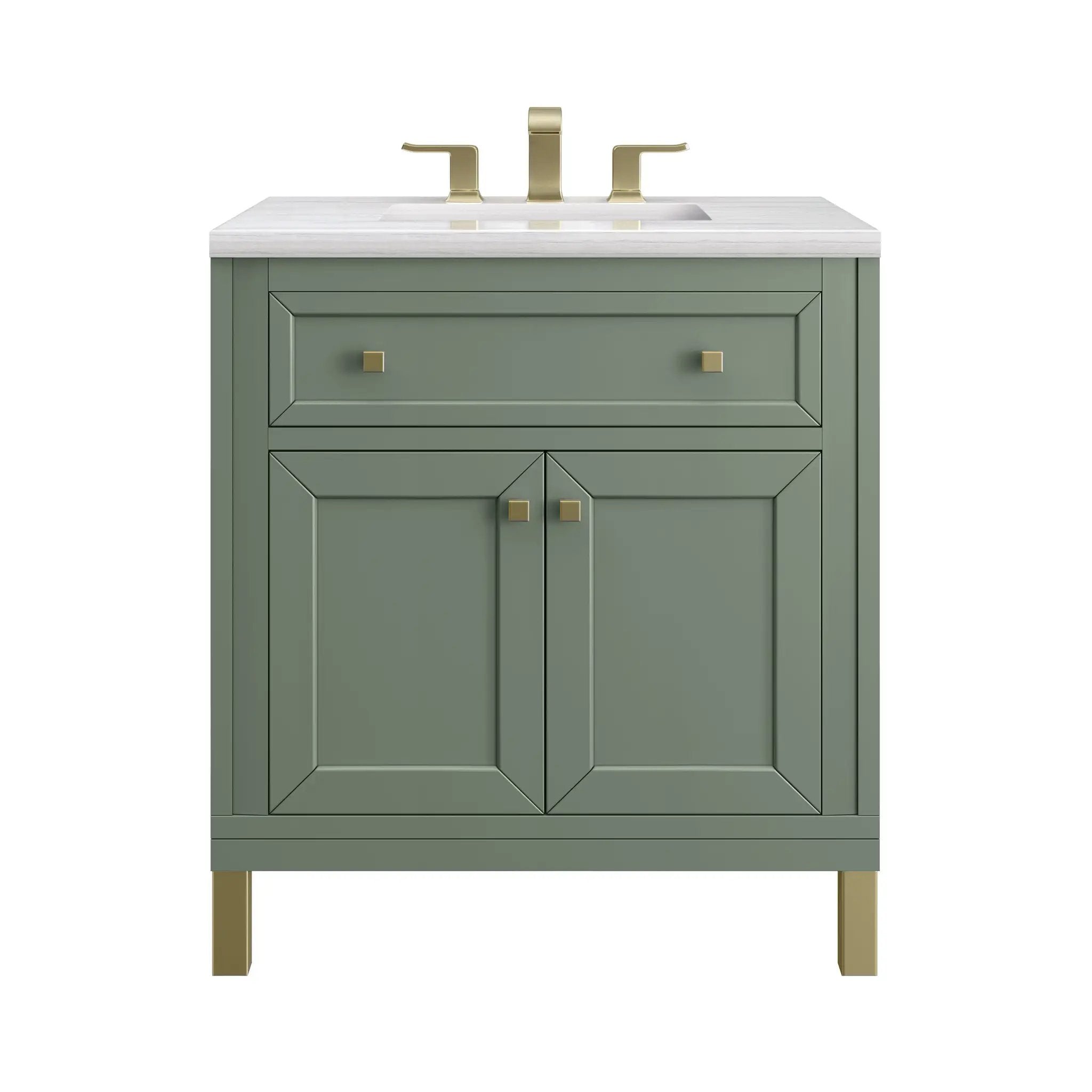 James Martin Chicago 30" Single Vanity Set - Smokey Celadon by James Martin Vanities