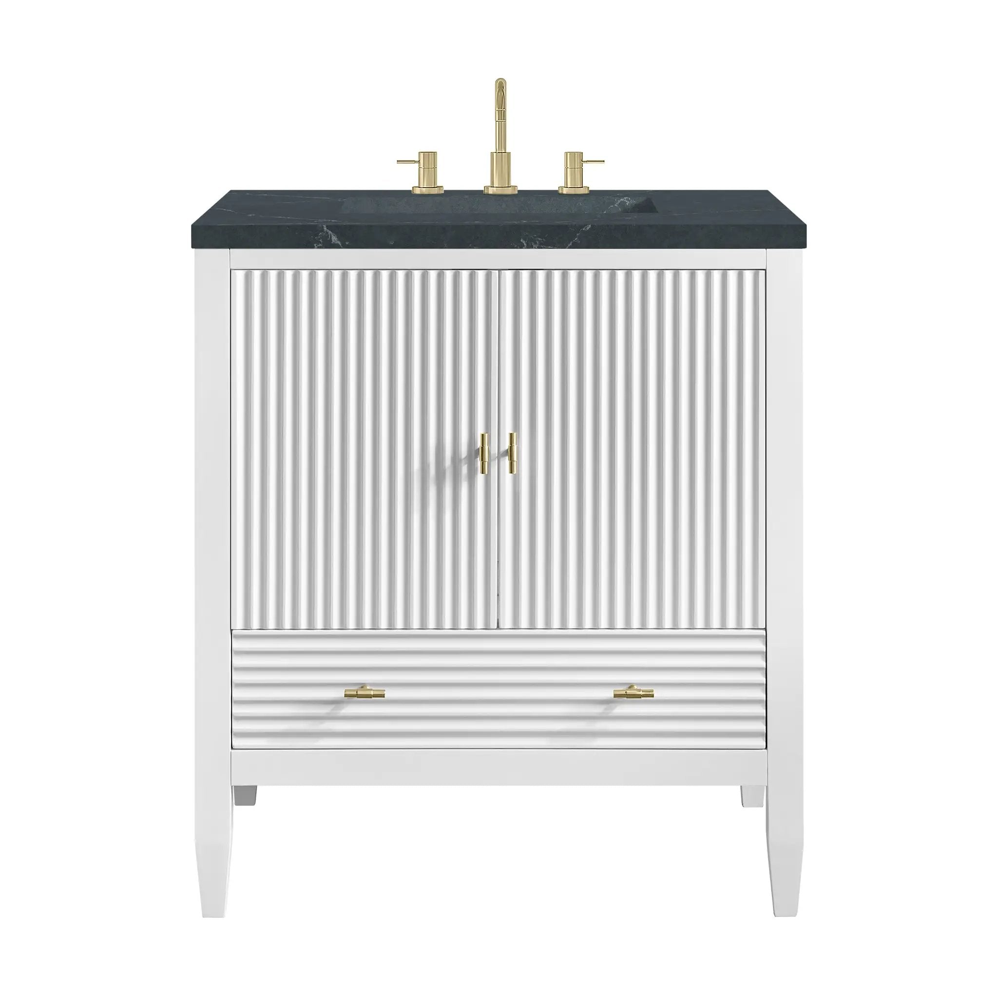 James Martin Myrrin 30" Single Vanity Set - Bright White by James Martin Vanities