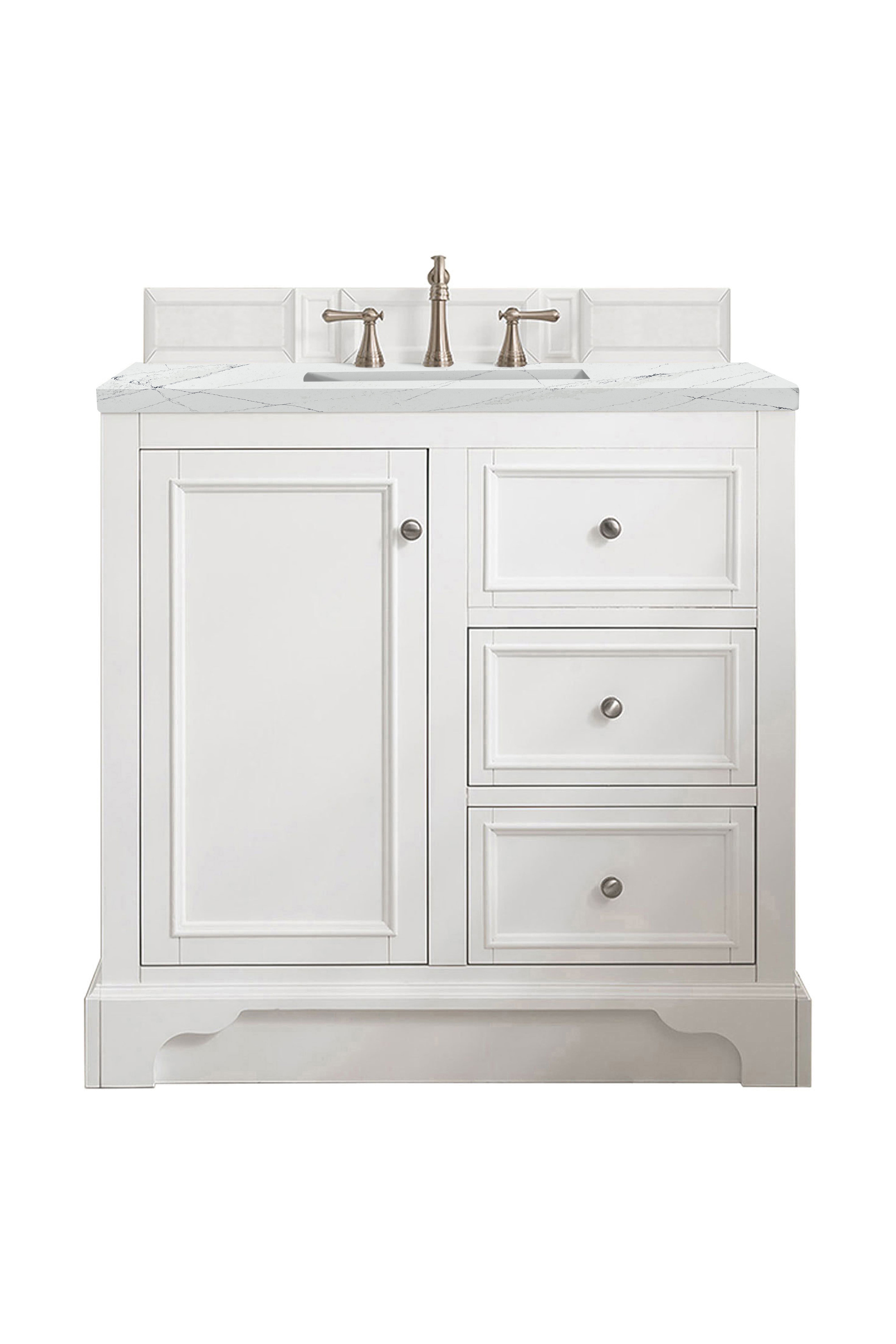 James Martin Vanities De Soto 36" Single Vanity - Bright White