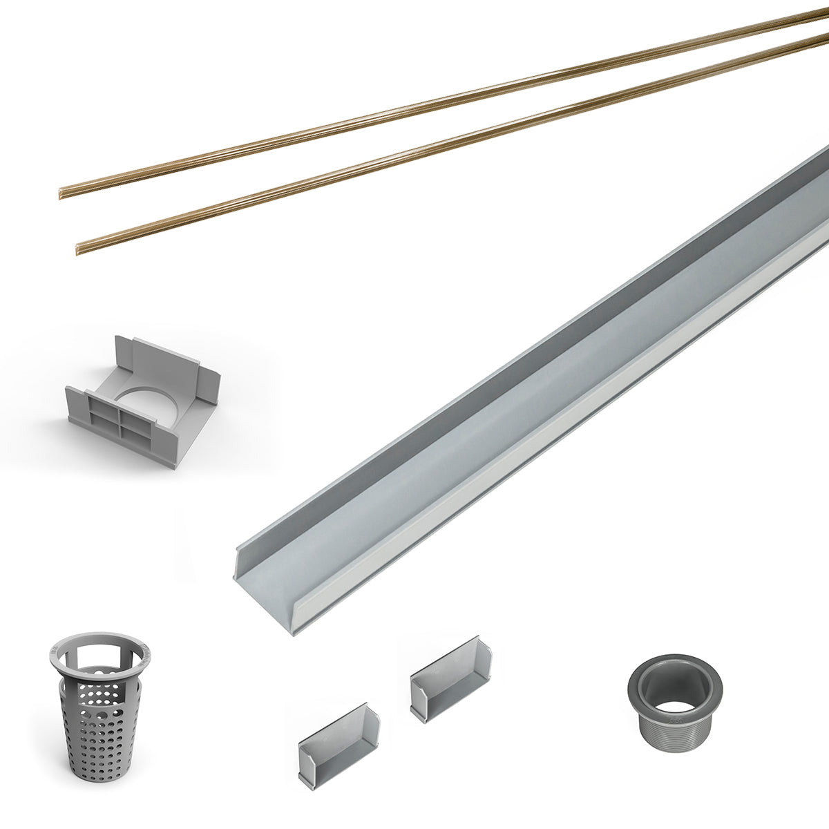 Infinity Drain 36" PVC Component Only Kit for S-AG 65, S-DG 65, and S-TIF 65 series