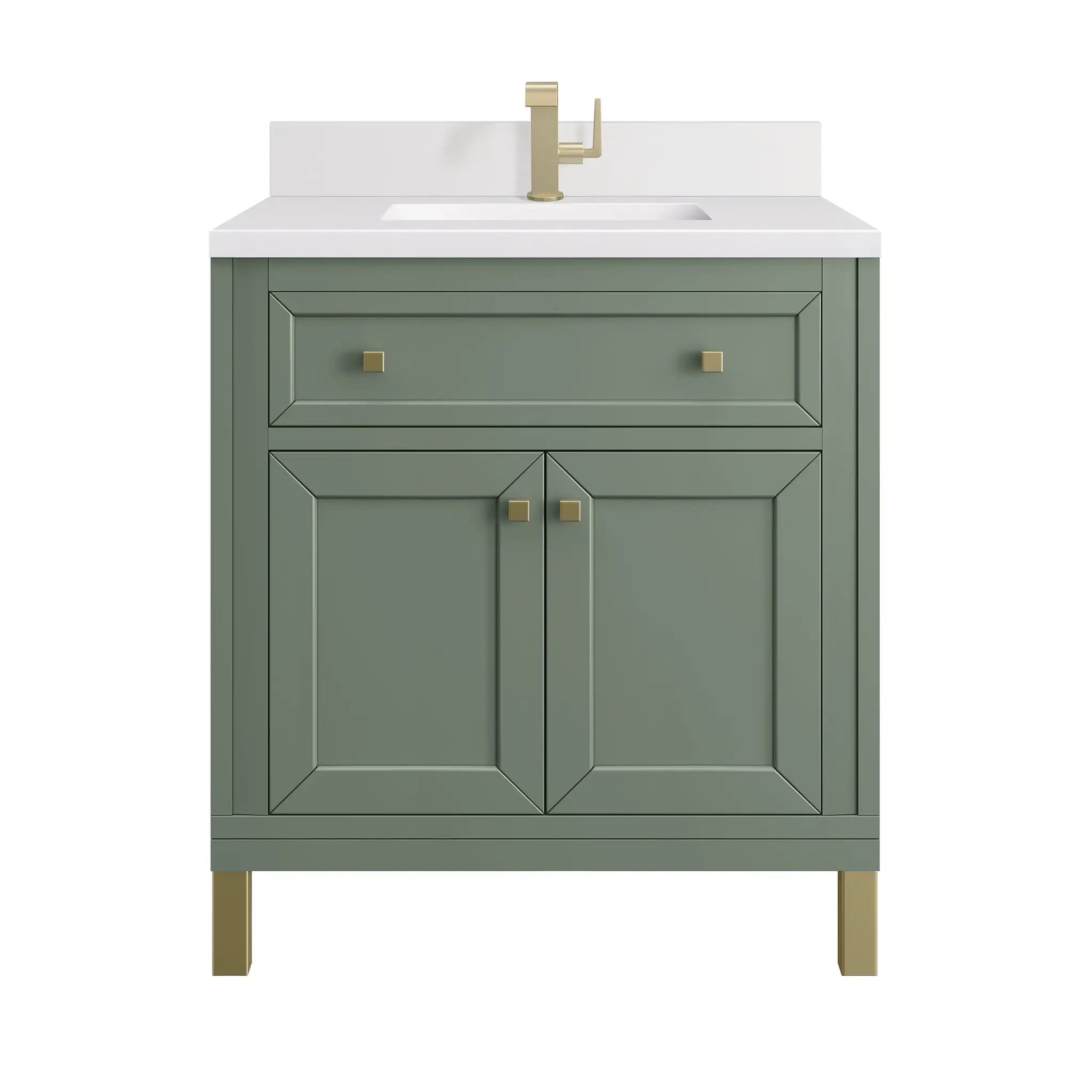 James Martin Chicago 30" Single Vanity Set - Smokey Celadon by James Martin Vanities