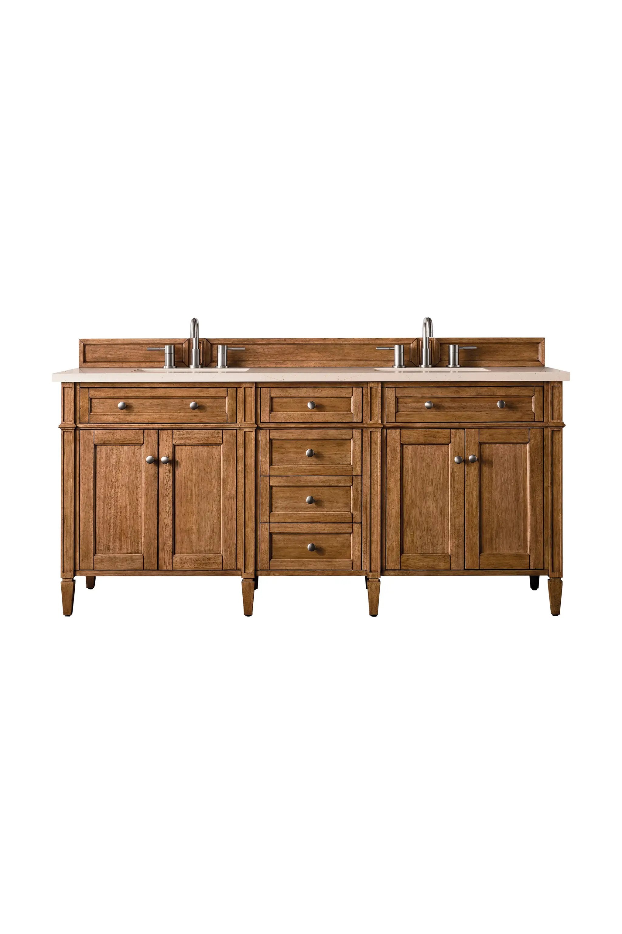 James Martin Brittany 72" Double Vanity Set - Saddle Brown by James Martin Vanities