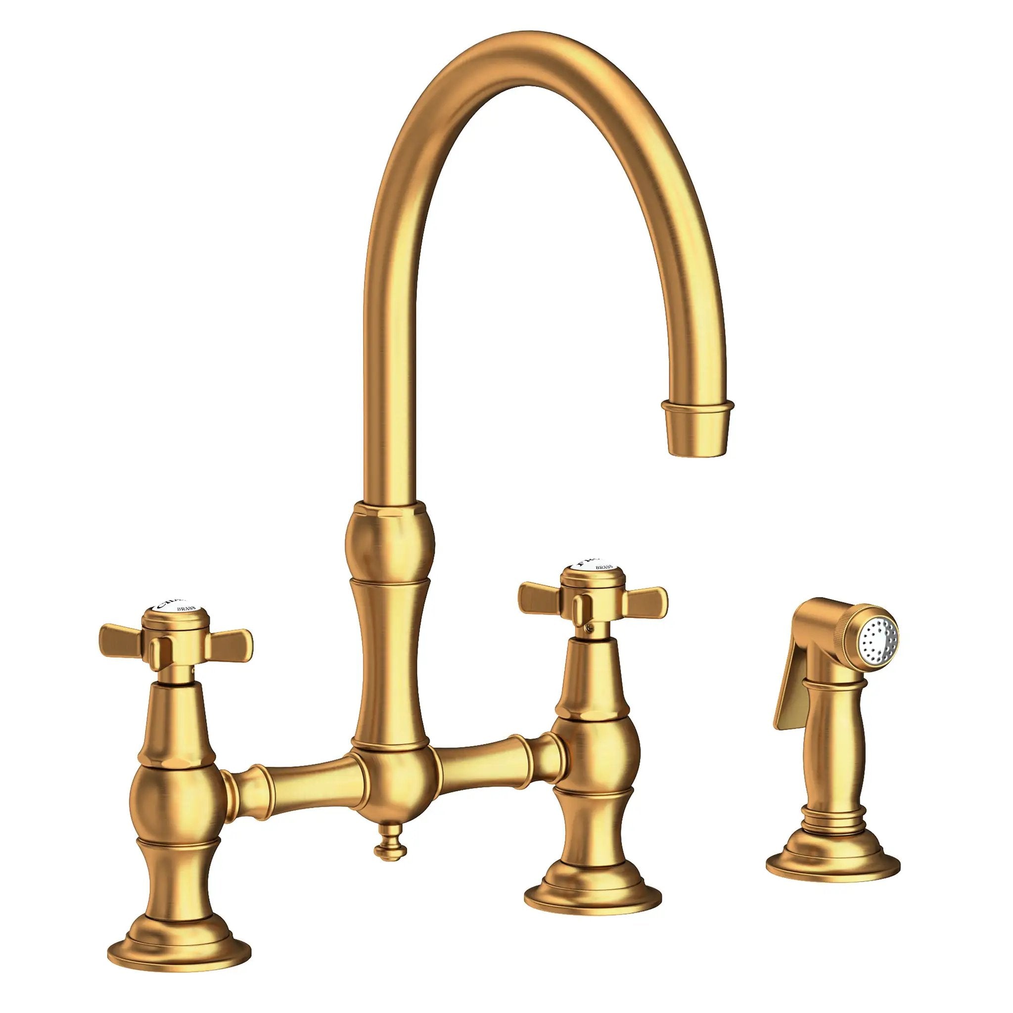Newport Brass Fairfield Kitchen Bridge Faucet with Side Spray by Newport Brass