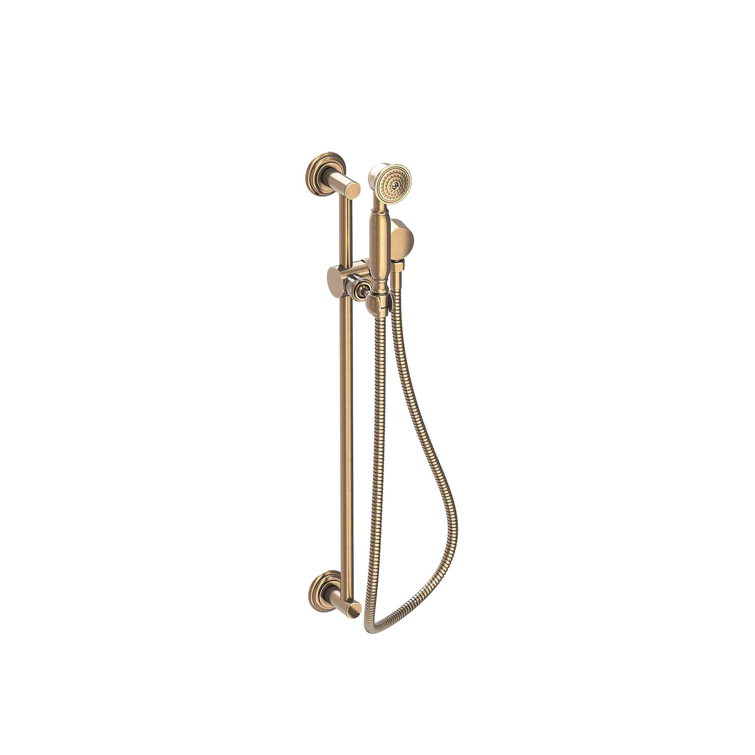 Newport Brass Tub & Shower Slide Bar with Single Function Hand Shower Set