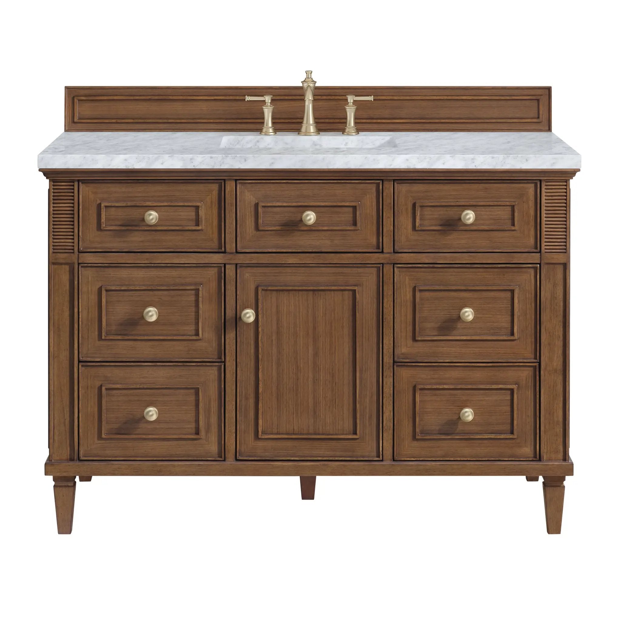 James Martin Lorelai 48" Single Vanity Set - Mid-Century Walnut by James Martin Vanities