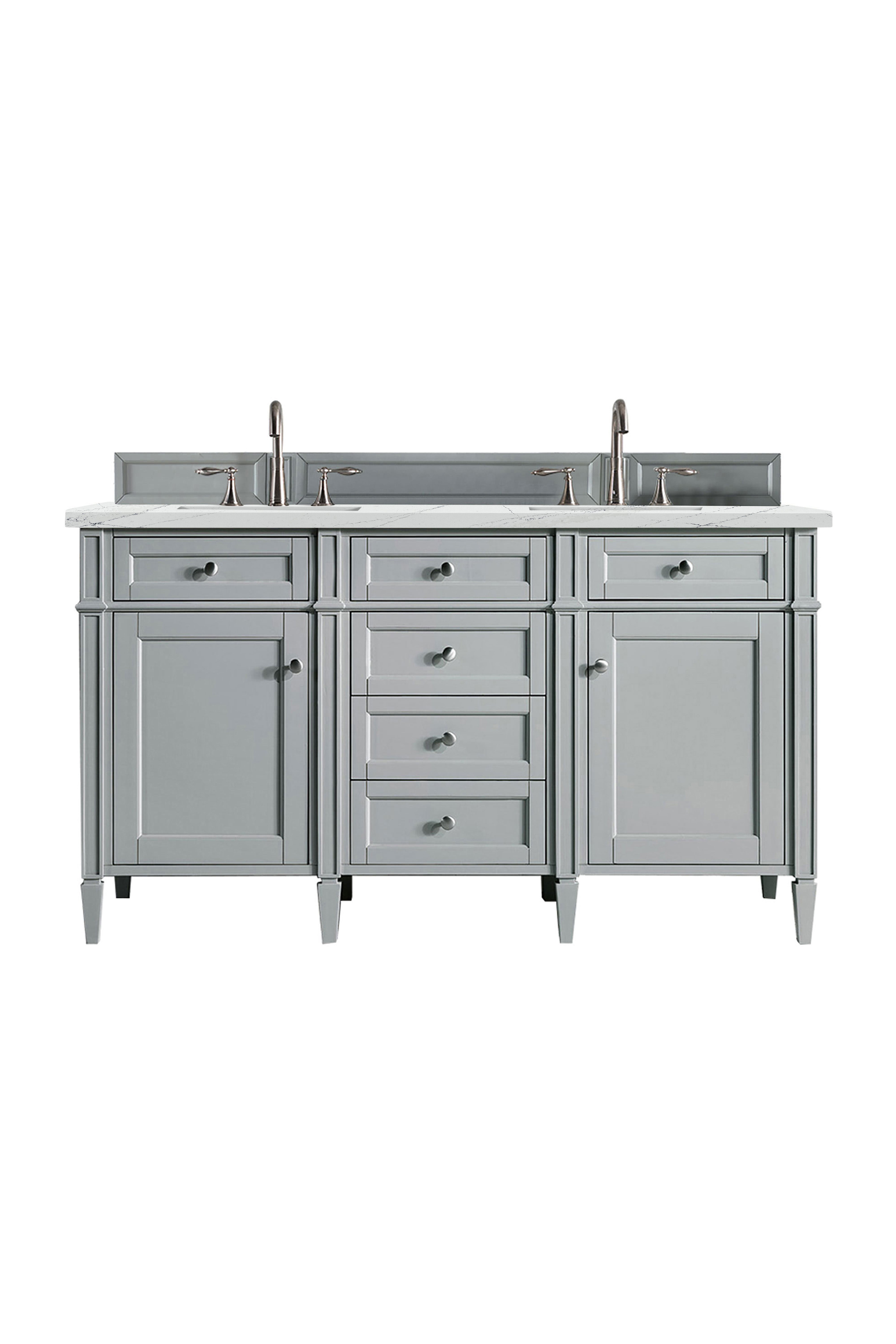 James Martin Vanities Brittany 60" Double Vanity - Urban Gray