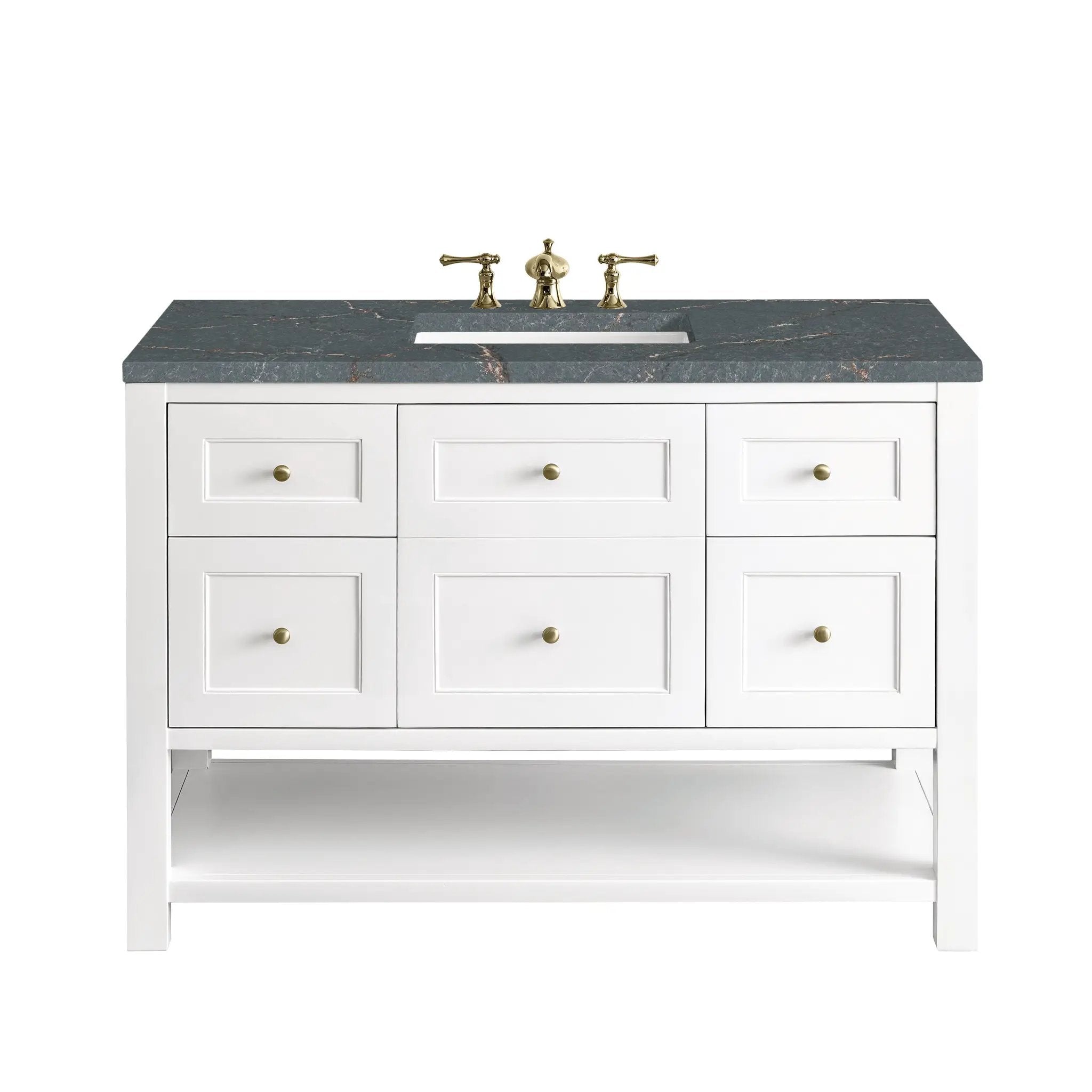 James Martin Breckenridge 48" Single Vanity Set - Bright White by James Martin Vanities