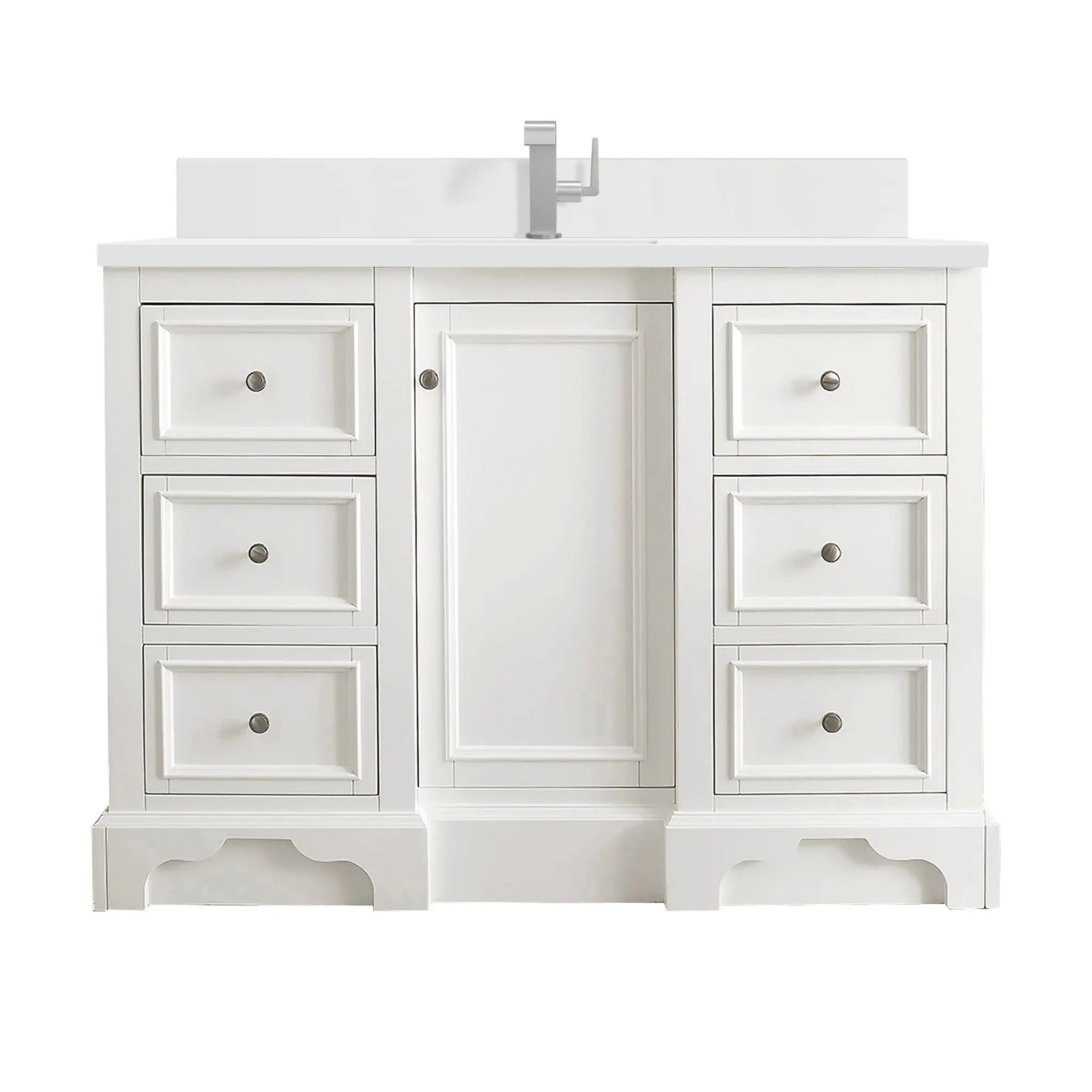 James Martin De Soto 48" Single Vanity Set - Bright White by James Martin Vanities