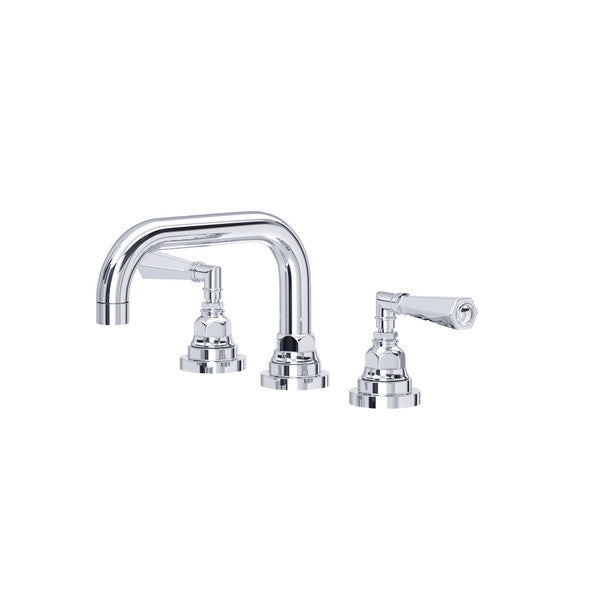 polished chrome bathroom faucet