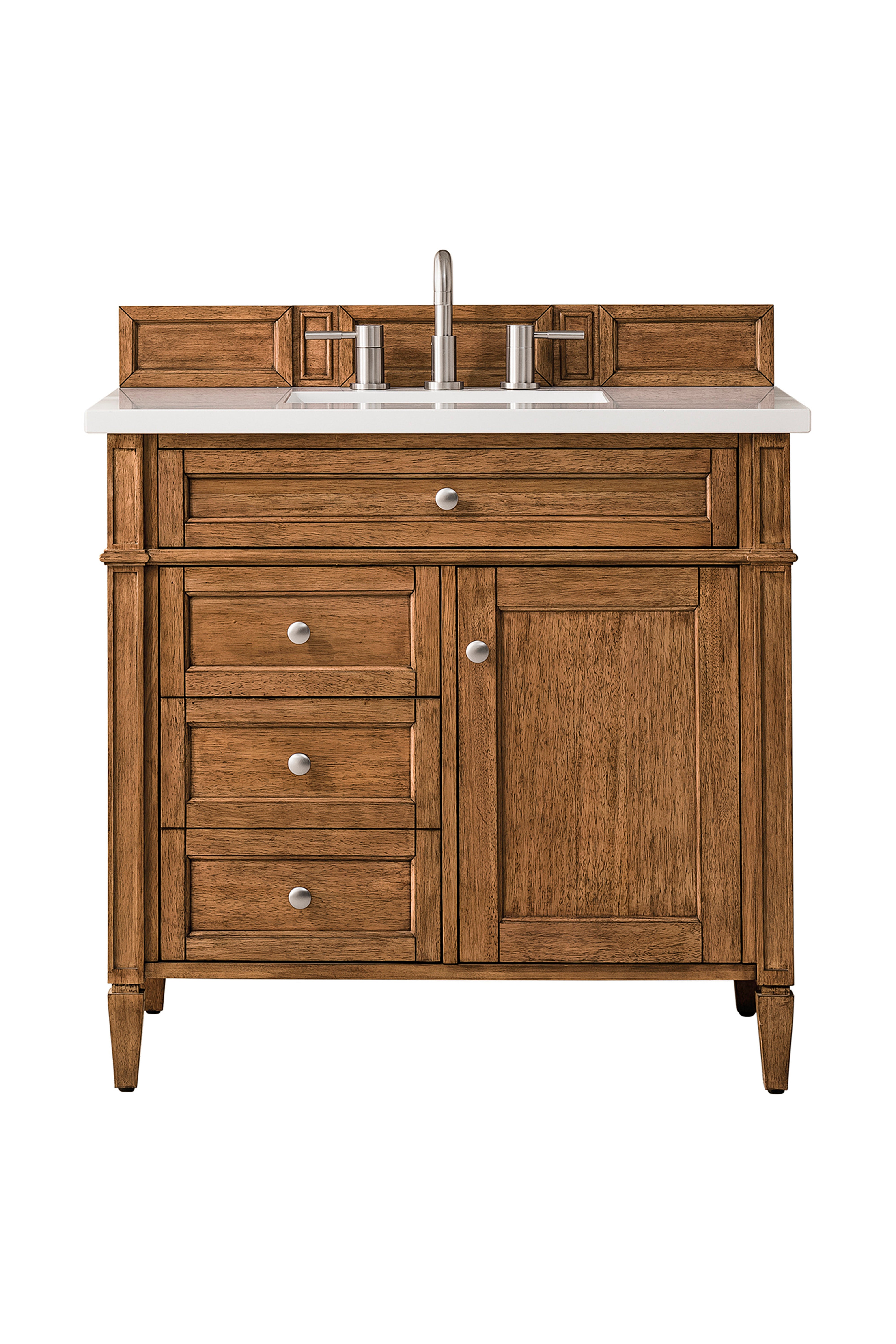 James Martin Vanities Brittany 36" Single Vanity - Saddle Brown