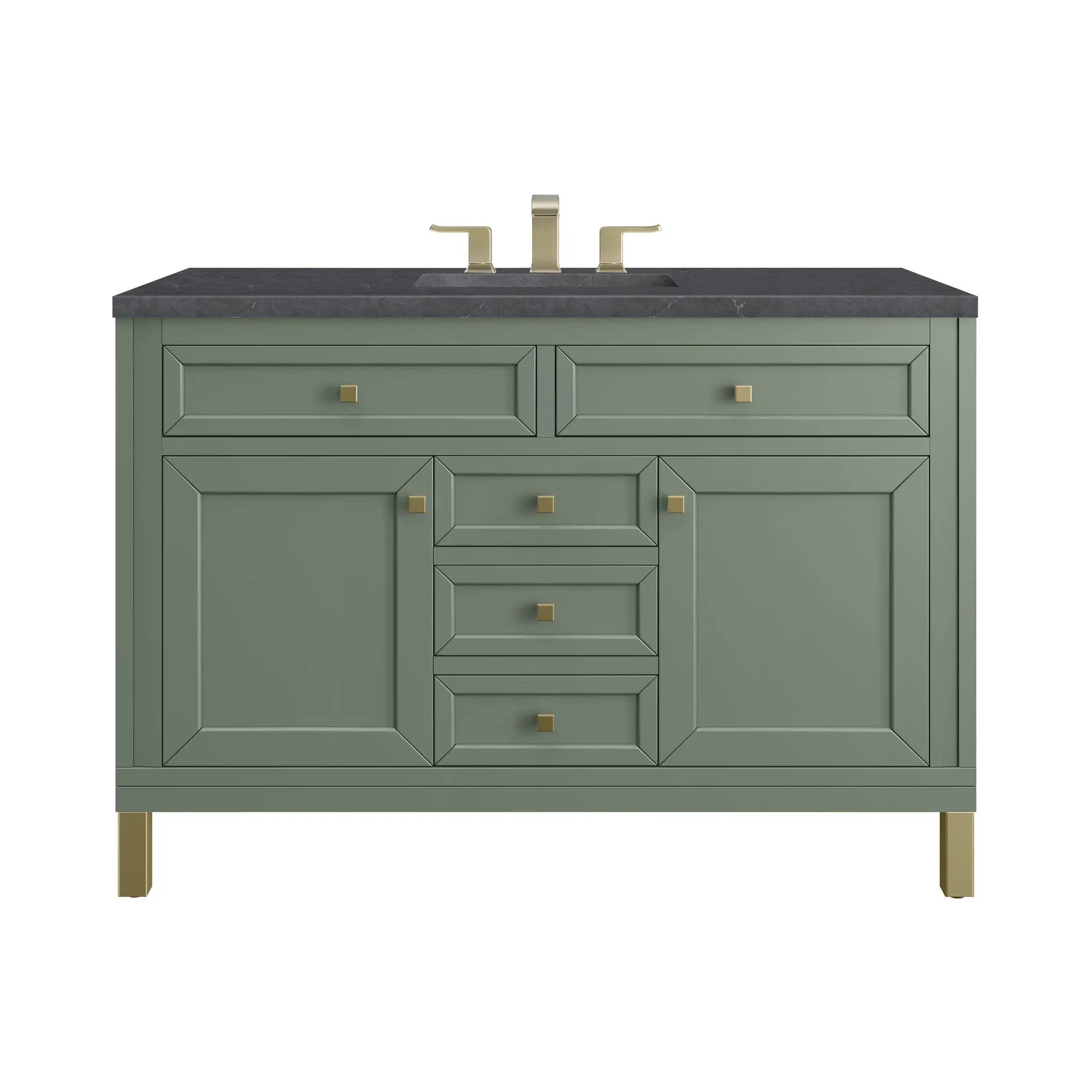 James Martin Chicago 48" Single Vanity Set - Smokey Celadon by James Martin Vanities