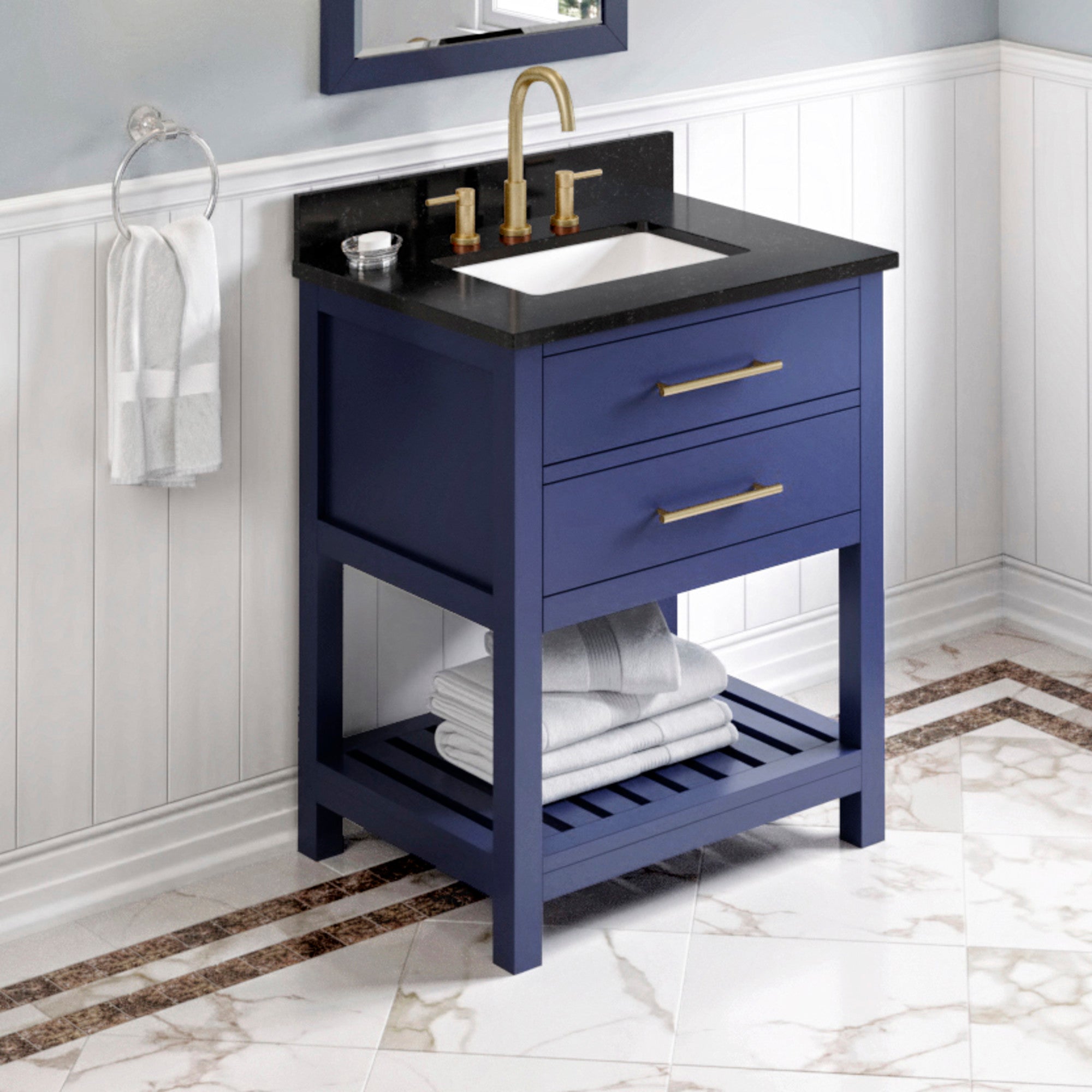 Jeffrey Alexander 30" Wavecrest Vanity Set