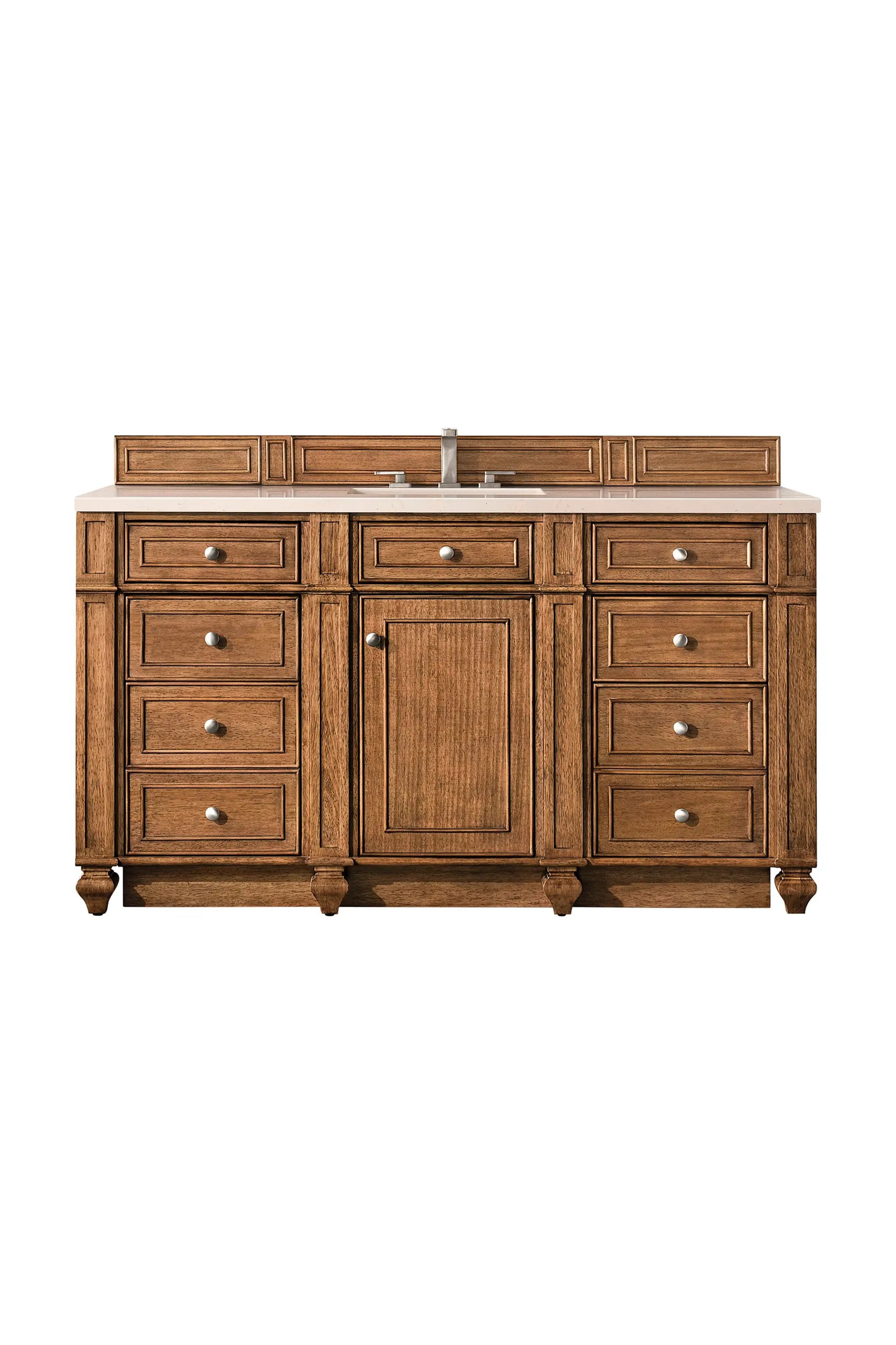 James Martin Bristol 60" Single Vanity Set - Saddle Brown by James Martin Vanities