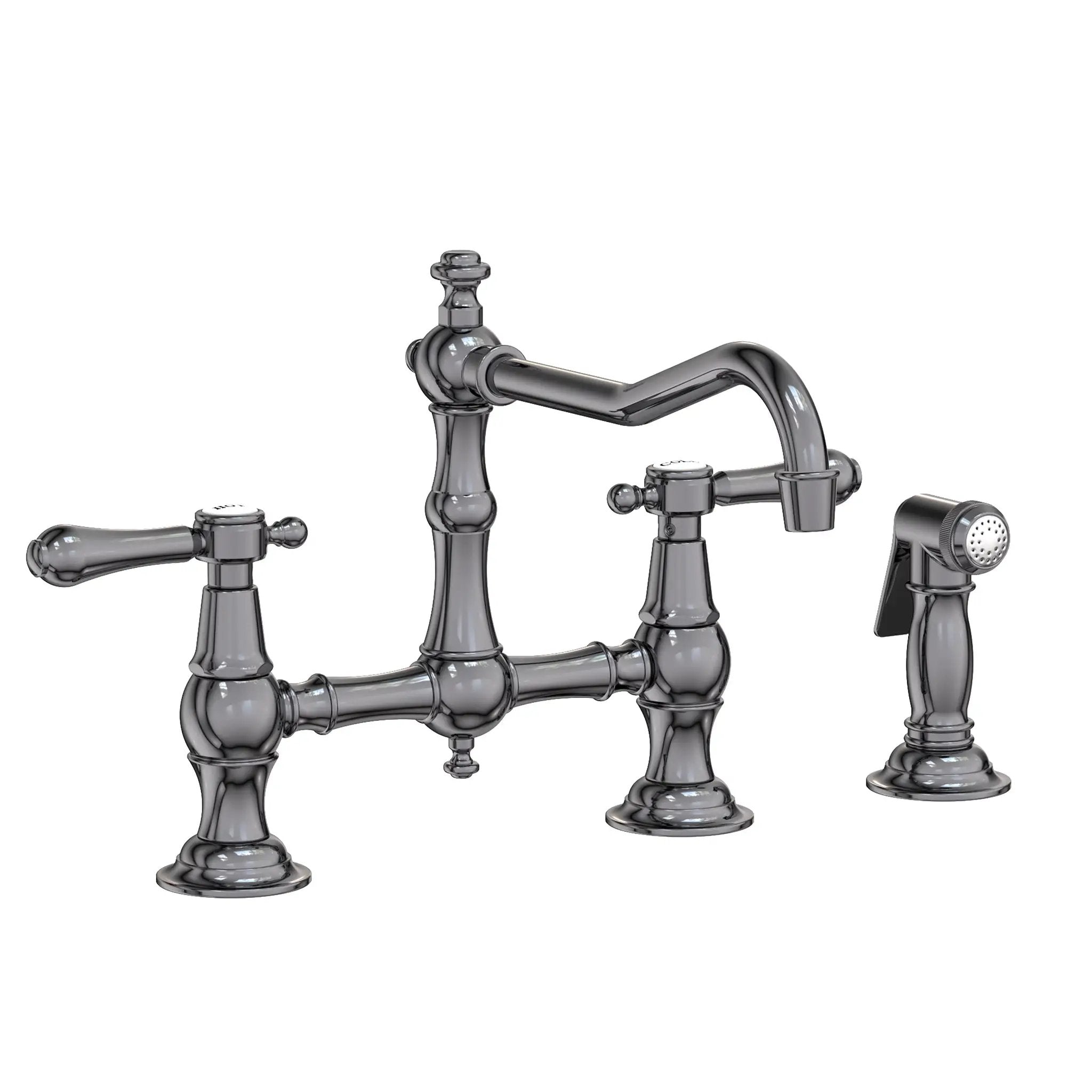 Newport Brass Chesterfield Kitchen Bridge Faucet with Side Spray by Newport Brass