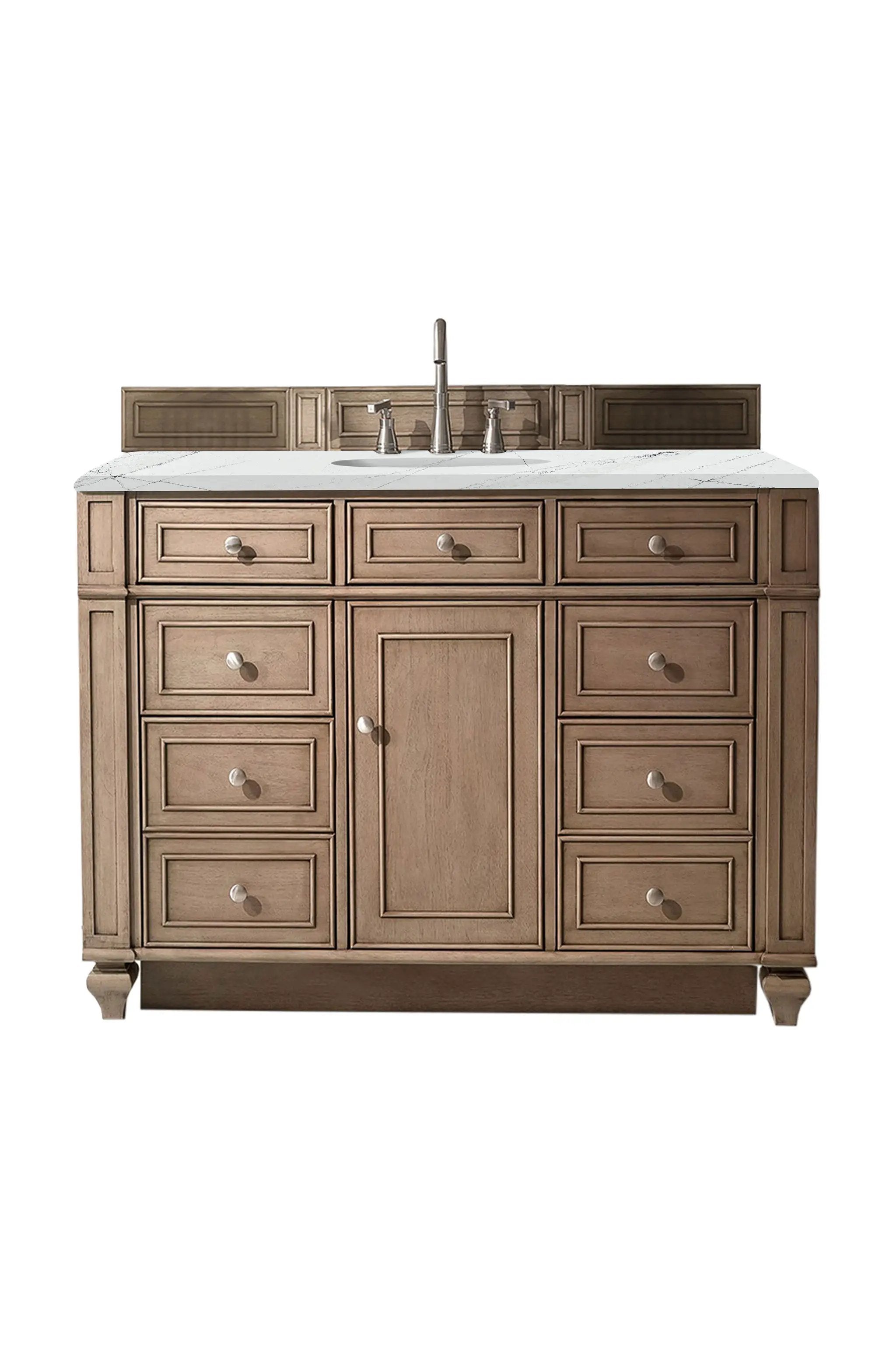 James Martin Bristol 48" Single Vanity Set - Whitewashed Walnut by James Martin Vanities