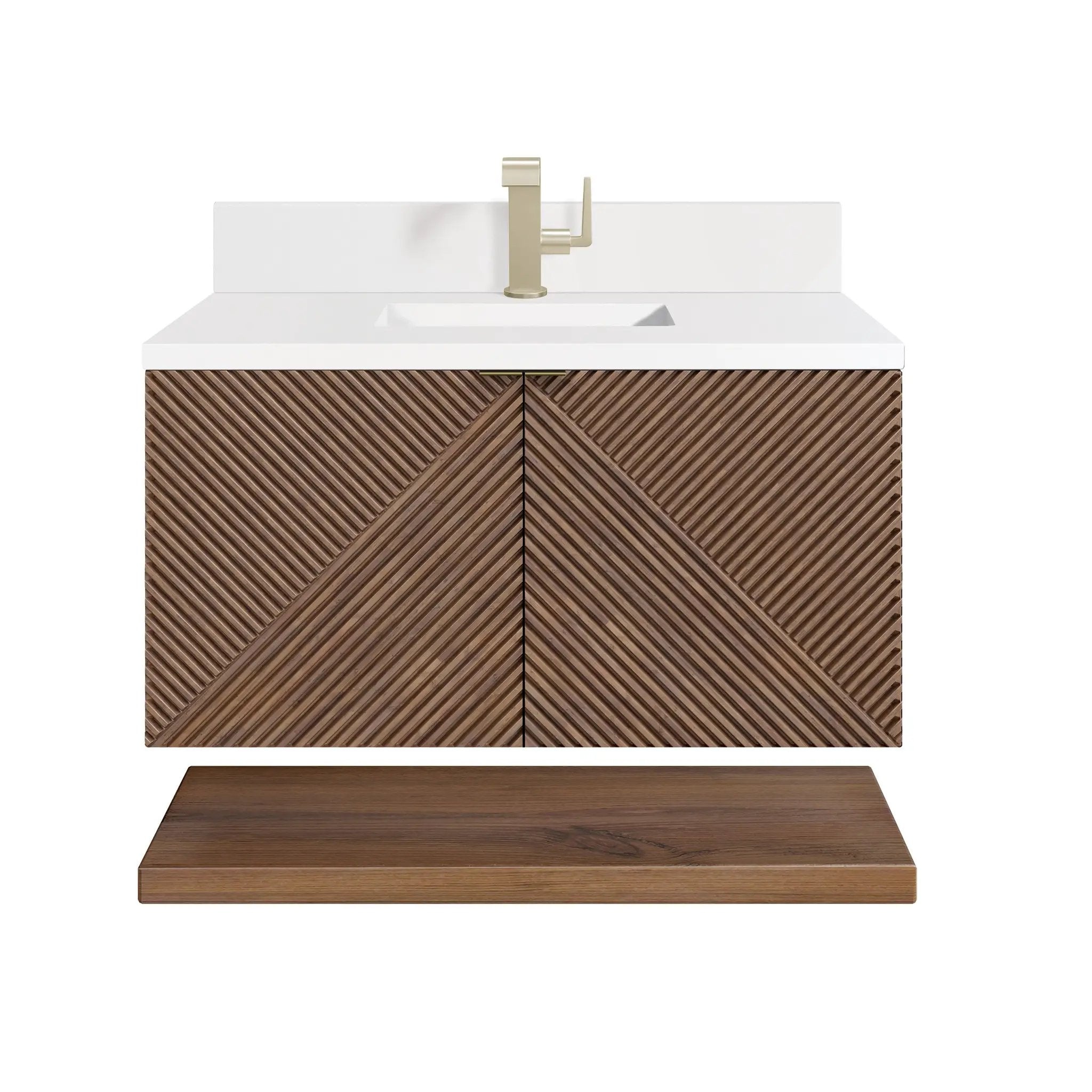 chestnut vanity